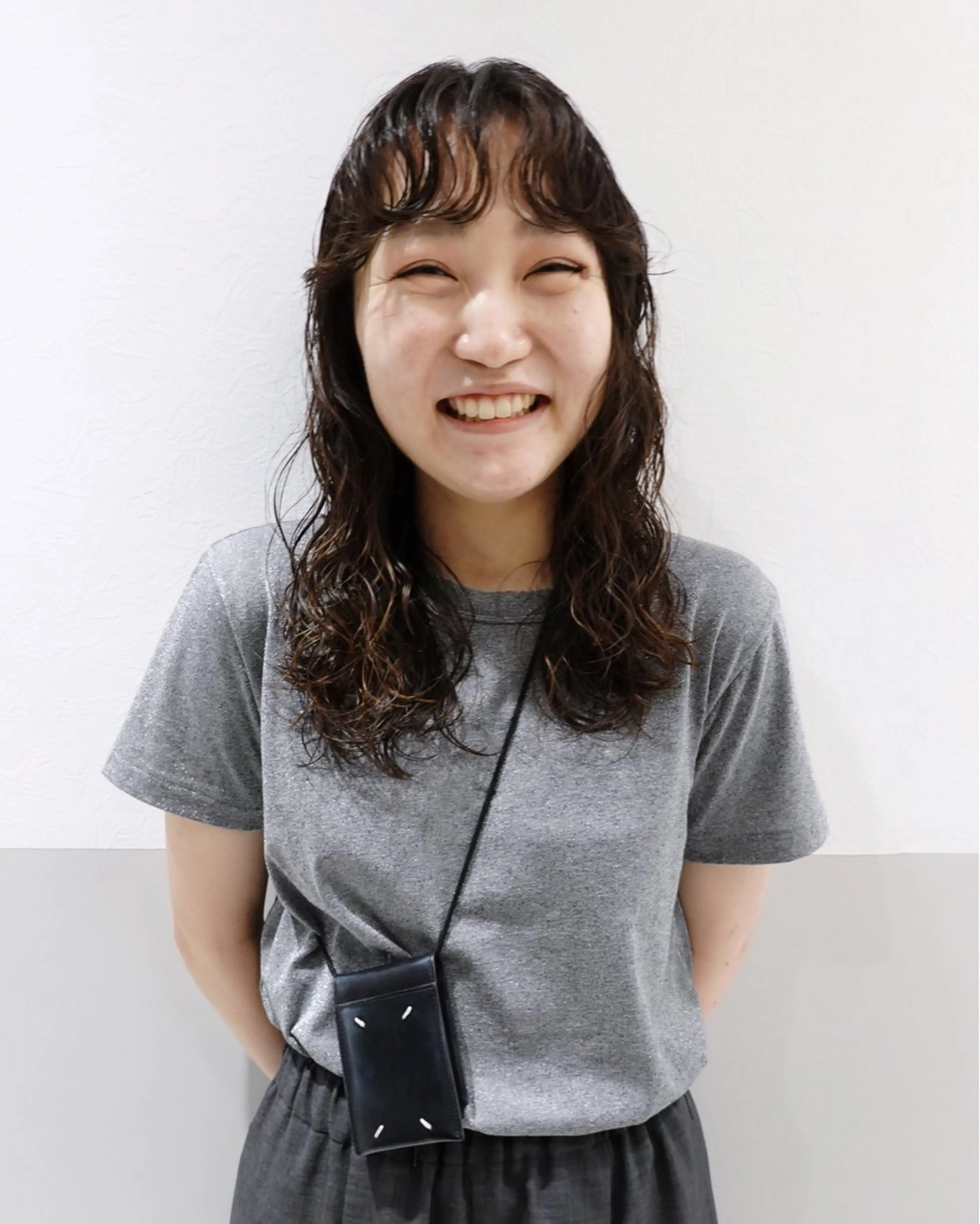 ミディアム カット パーマ 自由が丘 艶髪美容師✨生板🌿のヘアスタイル