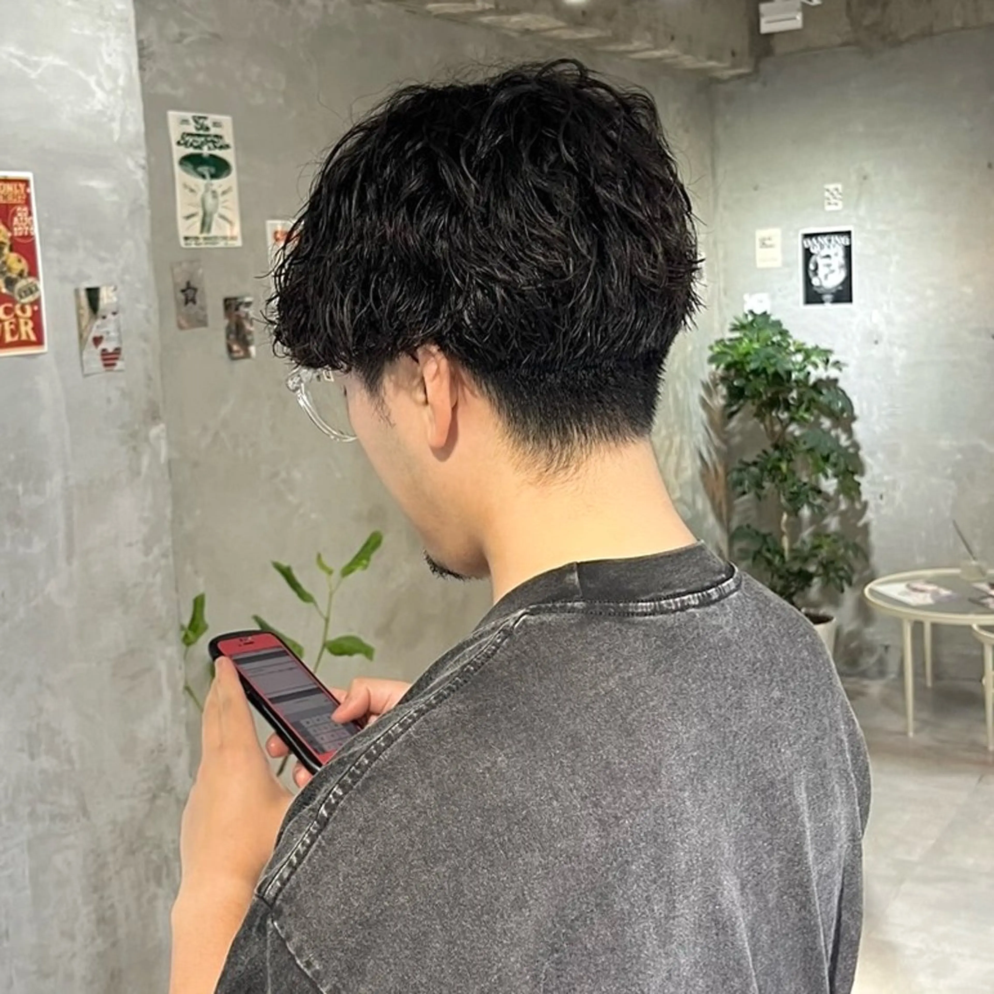 パーマ メンズ 透明感カラー/メンズ /ボブKanna🪄のヘアスタイル