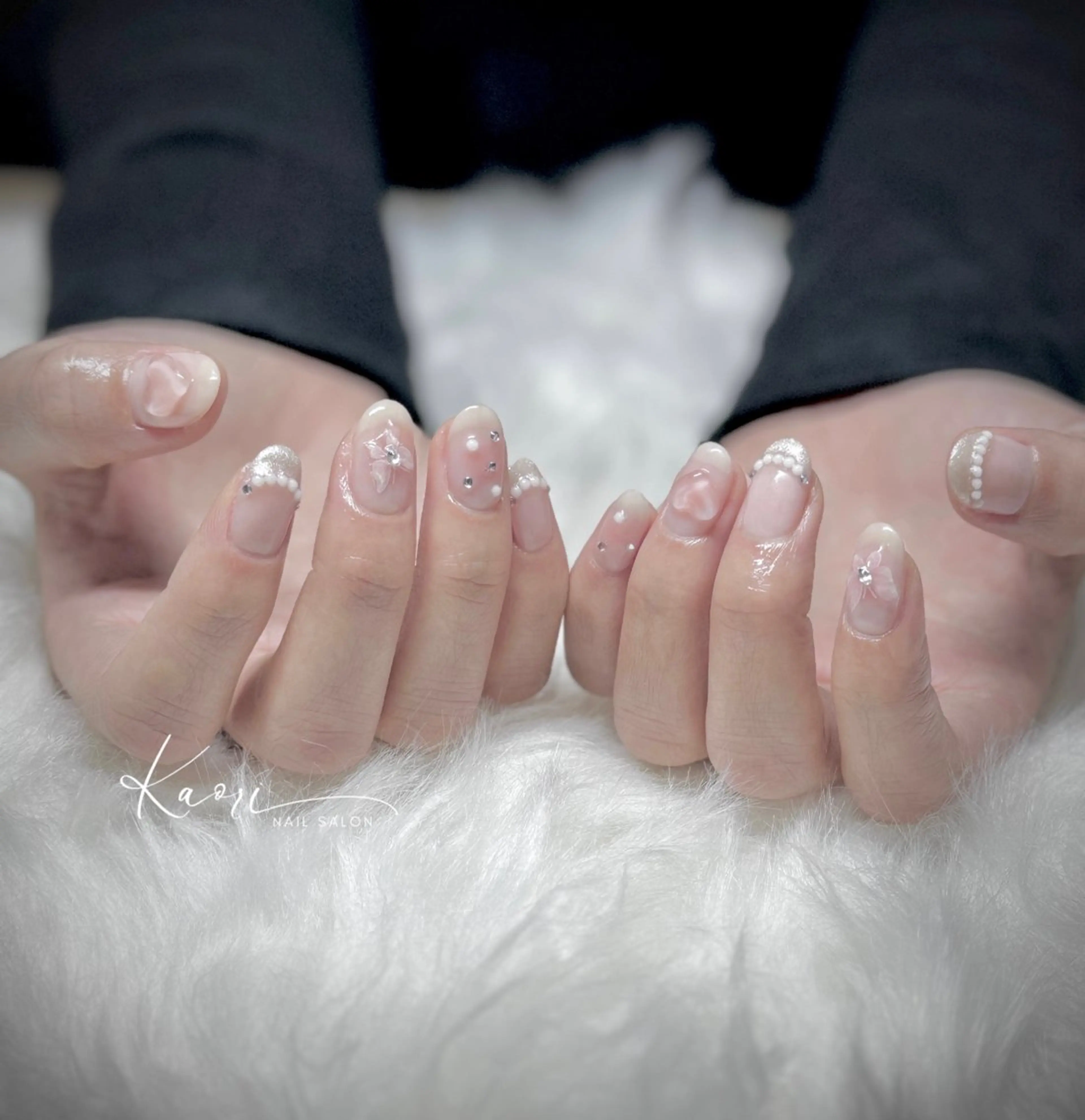 ネイル ワンホンネイル ハンドネイル かおり 奏のネイルデザイン