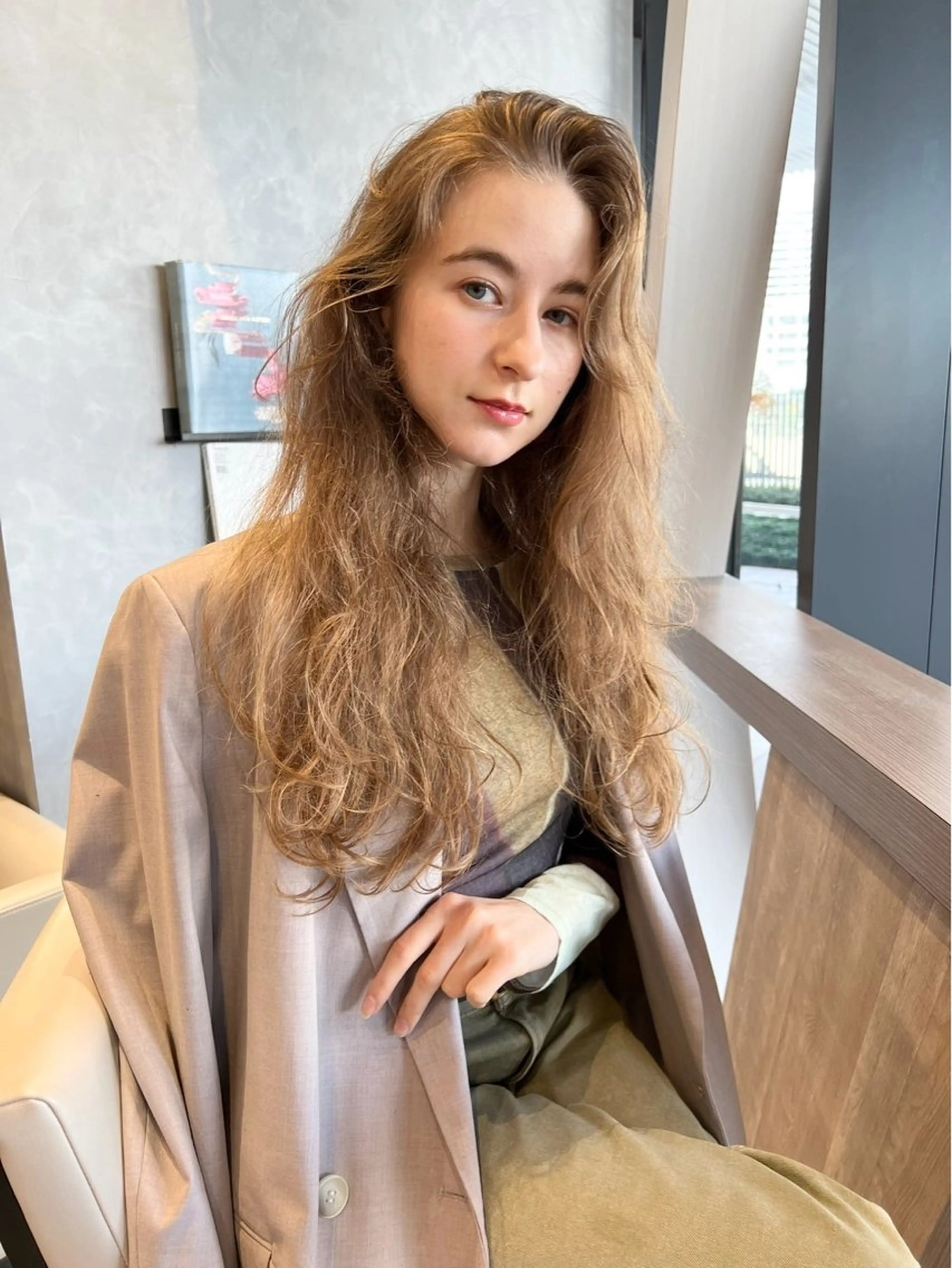 ロング カラー ヘアカラー M.SLASH みなとみらい馬車道所属・❄️透明感×艶カラー ❄️Saeのヘアスタイル