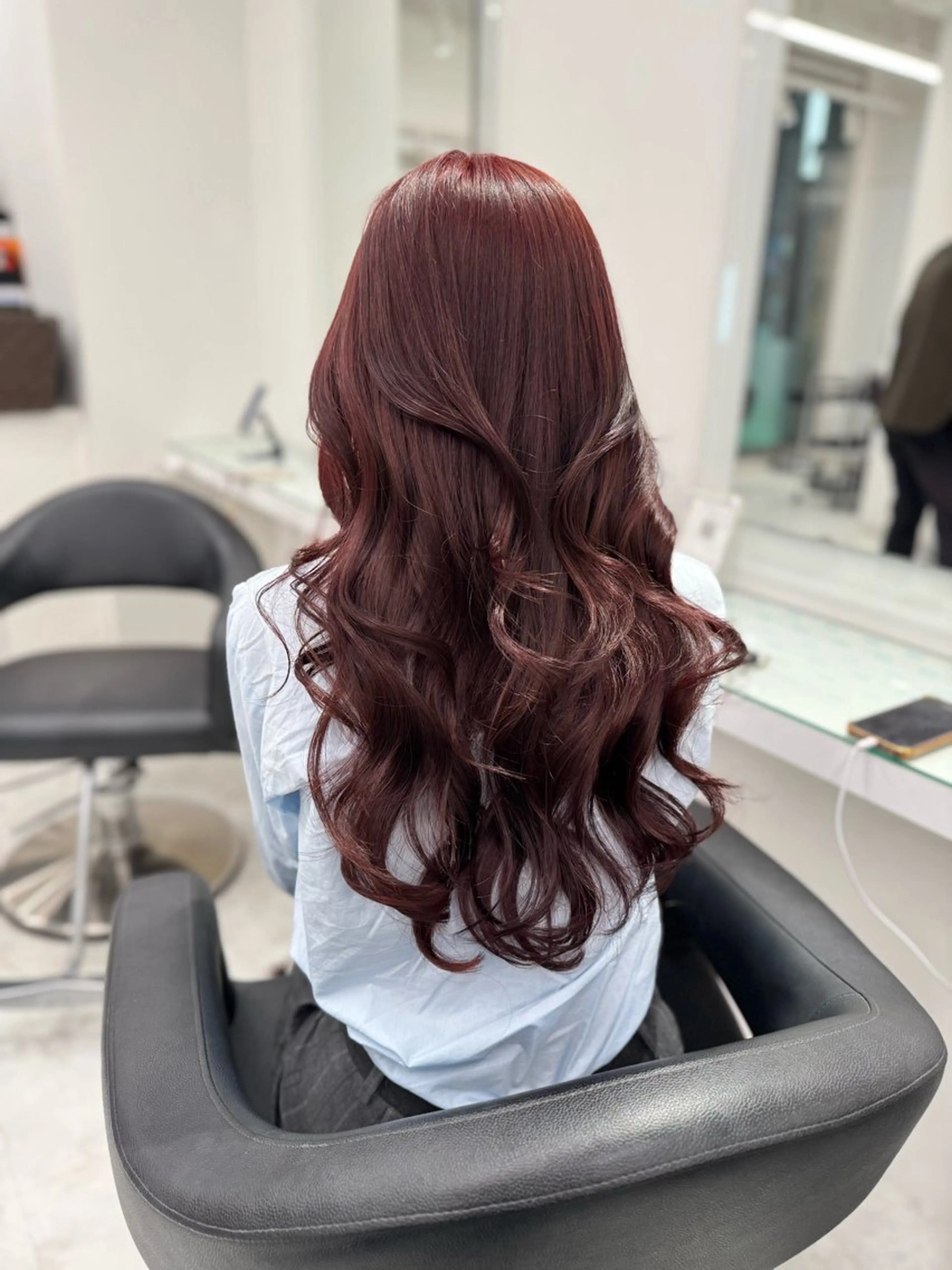 ロング カラー ヘアアレンジ ヘアカラー ブリーチ無し透明感 🕊AZUSAのヘアスタイル