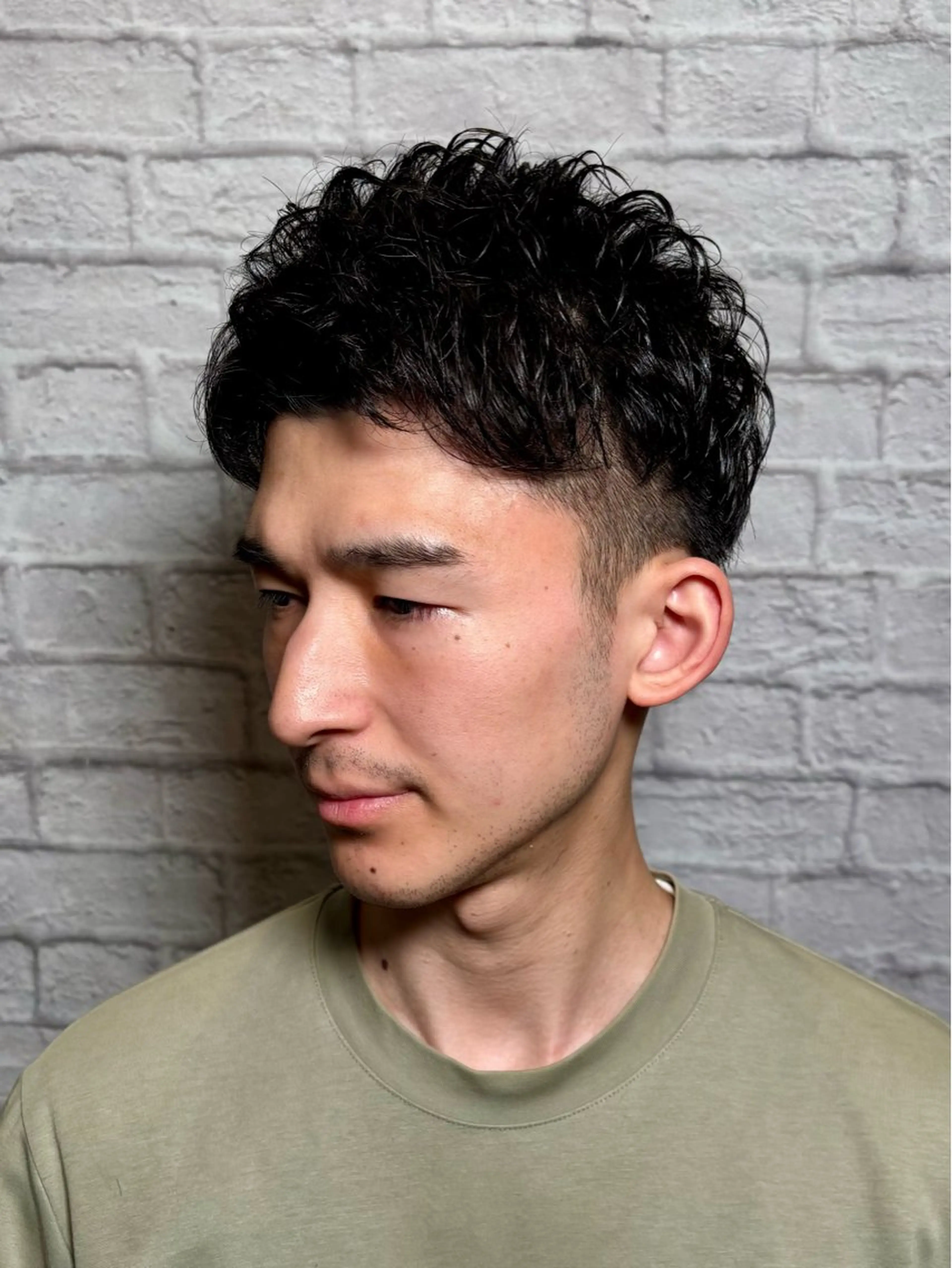 ショート パーマ ヘアアレンジ メンズ キッズ カット パーマ メンズカット/パーマ 山崎航平💈のヘアスタイル