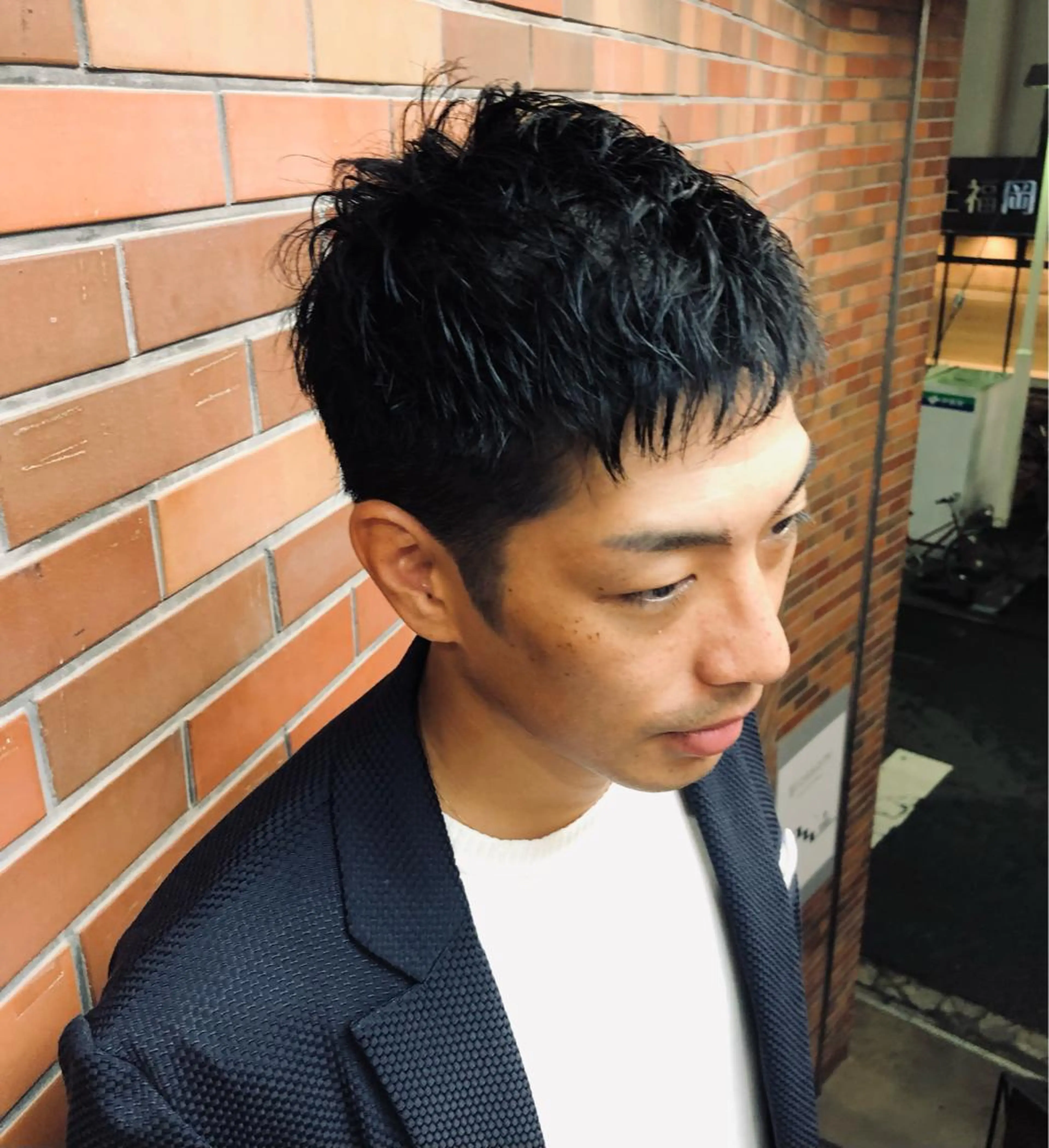 ショート メンズ ビジネス ショートヘア ⭐️TOSHIKI メンズパーマオタク⭐のヘアスタイル