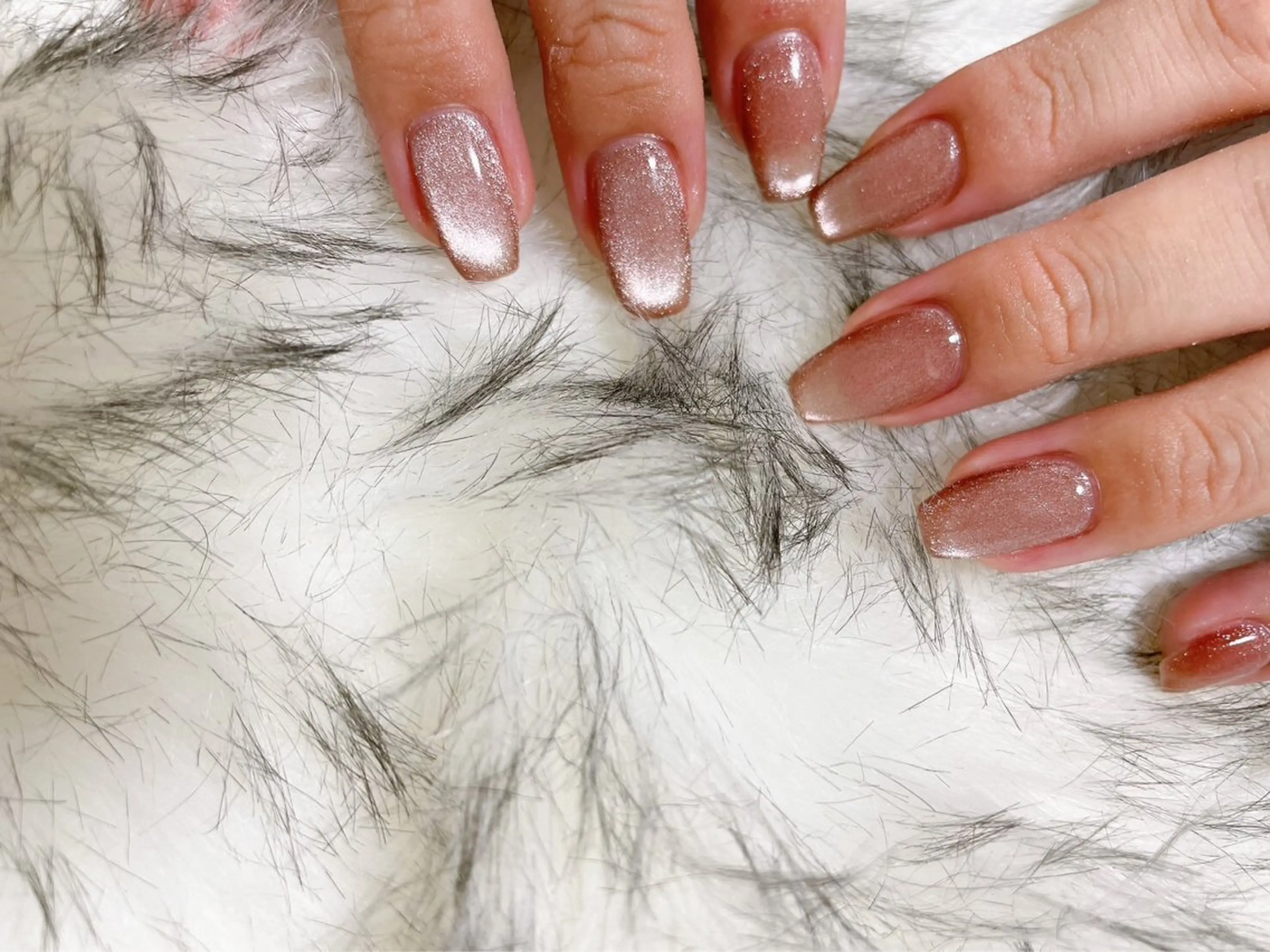 ネイル オーロラネイル フットネイル フレンチネイル ジェルネイル 韓国ネイル ハンドネイル Mogu nail 二子玉川のネイルデザイン