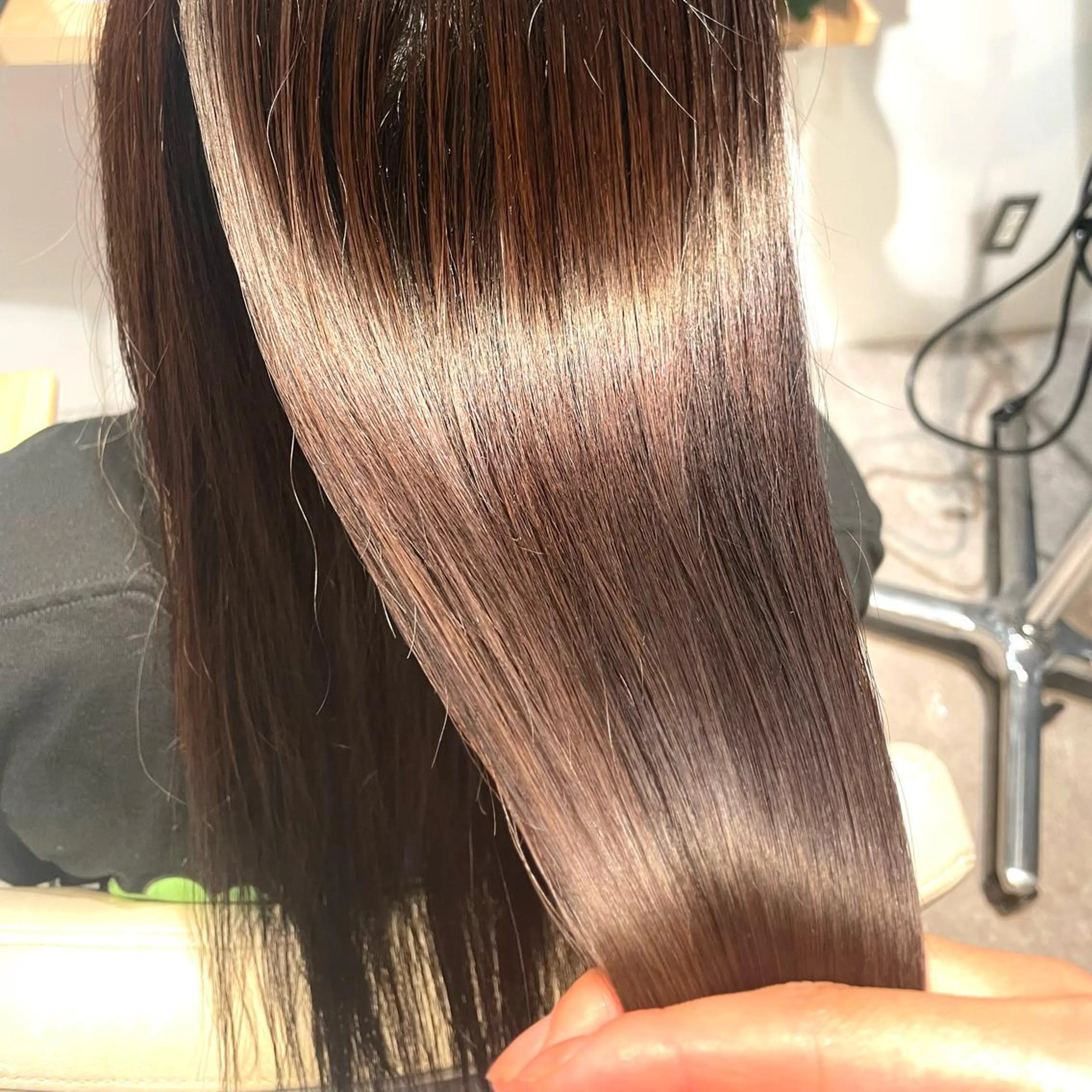 ロング 髪質改善 ハイトーン🦄ネイル 💞のぶちのネイルデザイン