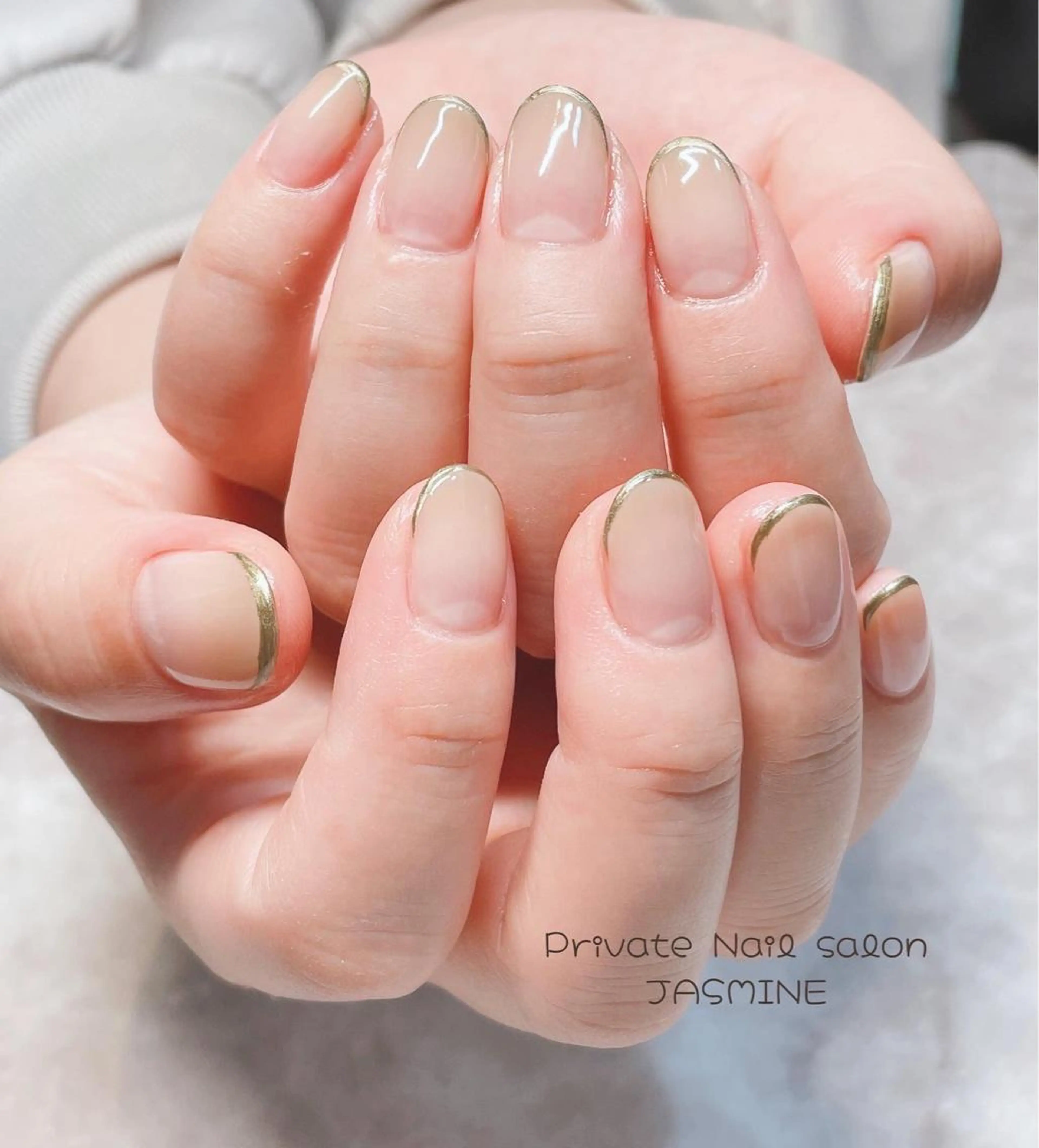 ネイル フレンチネイル グラデーション Nail salon JASMINEのネイルデザイン