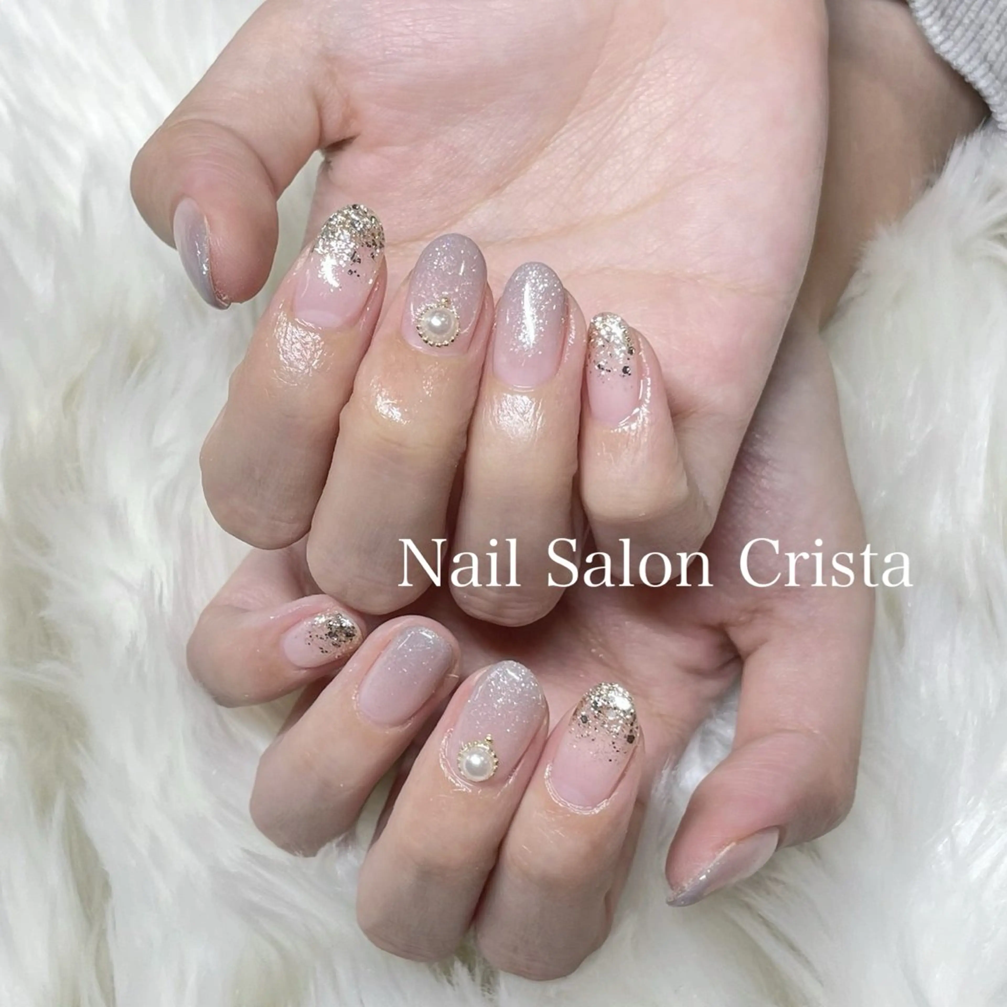 ネイル フットネイル ジェルネイル マグネットネイル オフィスネイル ワンカラーネイル NAILSALON CRISTA所属・🤍CRISTA yui🤍のネイルデザイン