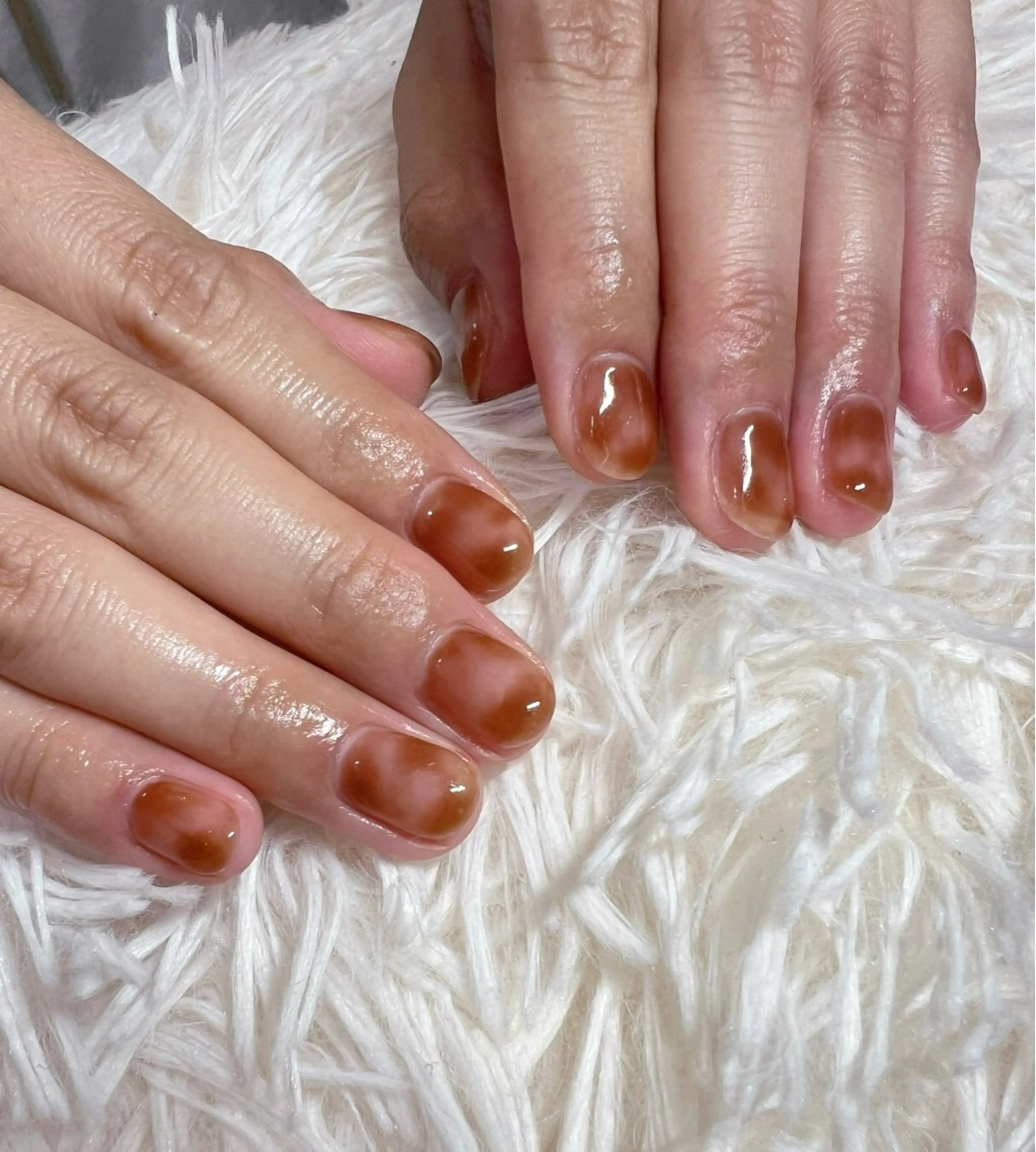 ネイル オーロラネイル ジェルネイル マグネットネイル ニュアンスネイル パラジェル ハンドネイル nailsalon noa所属・nailist sakiのネイルデザイン