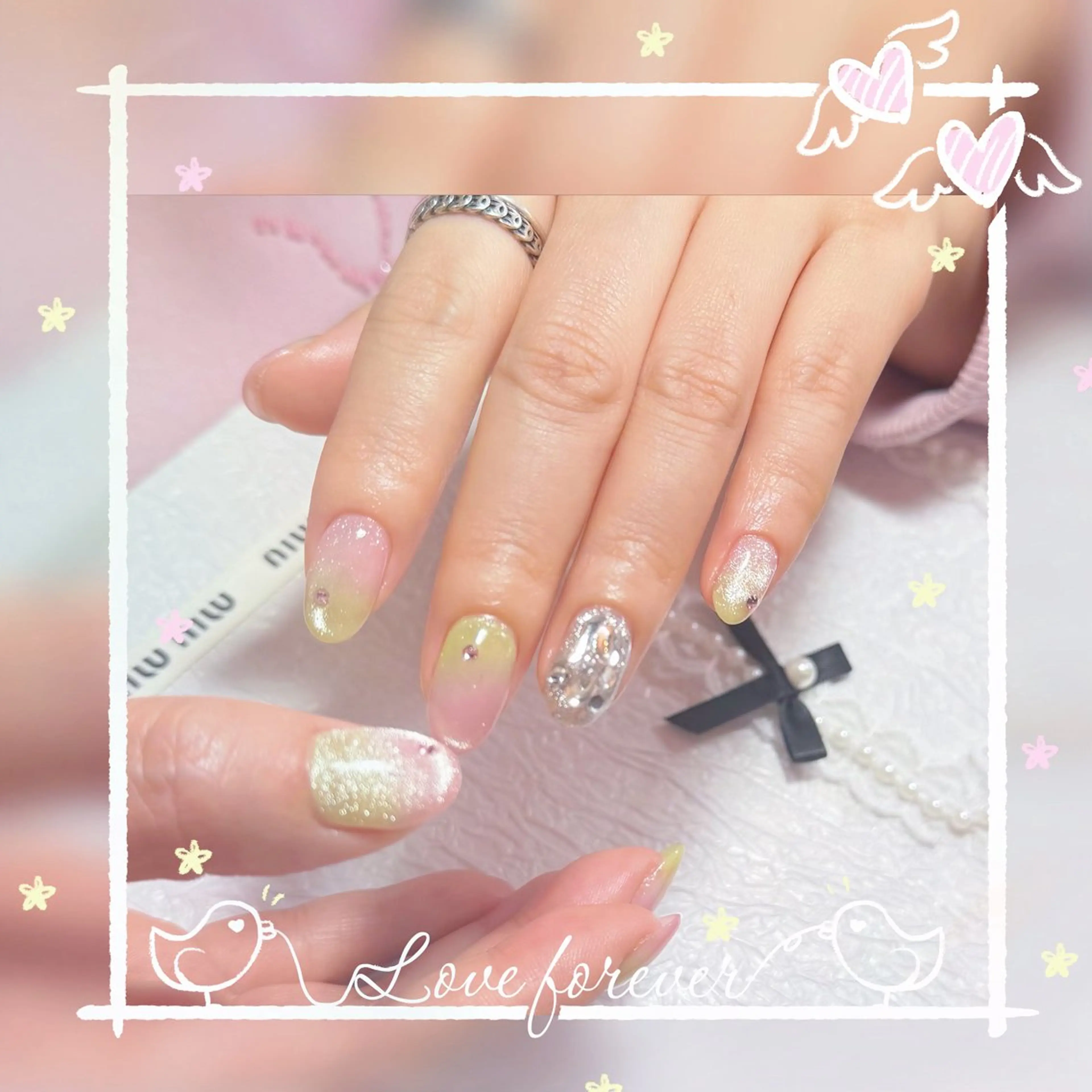 ネイル ハンドネイル AngelChris ビューティーサロン琳のネイルデザイン