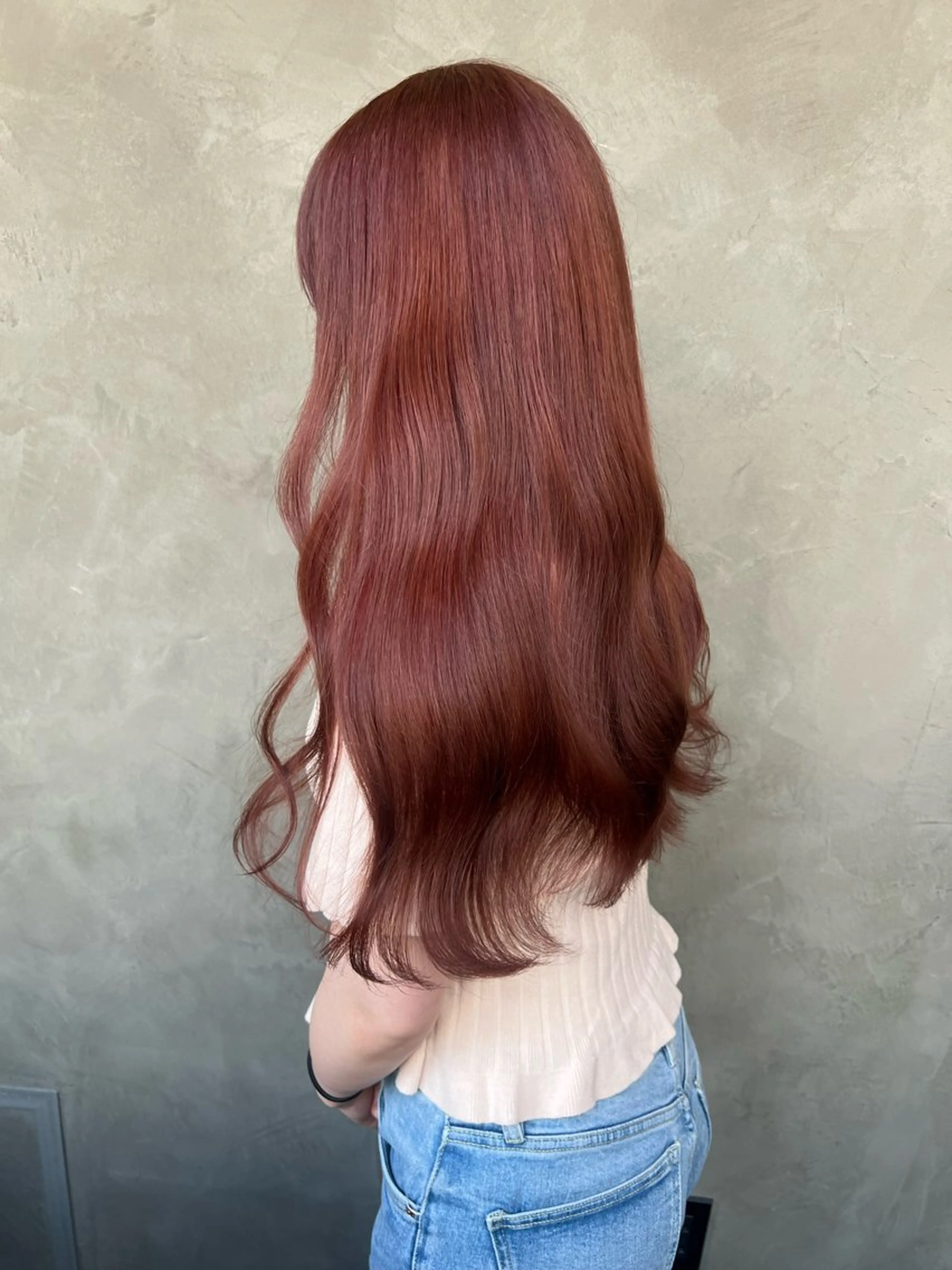 カラー ブラウンカラー ダブルカラー ピンクカラー 韓国🇰🇷レイヤー 似合わせ顔まわりのヘアスタイル