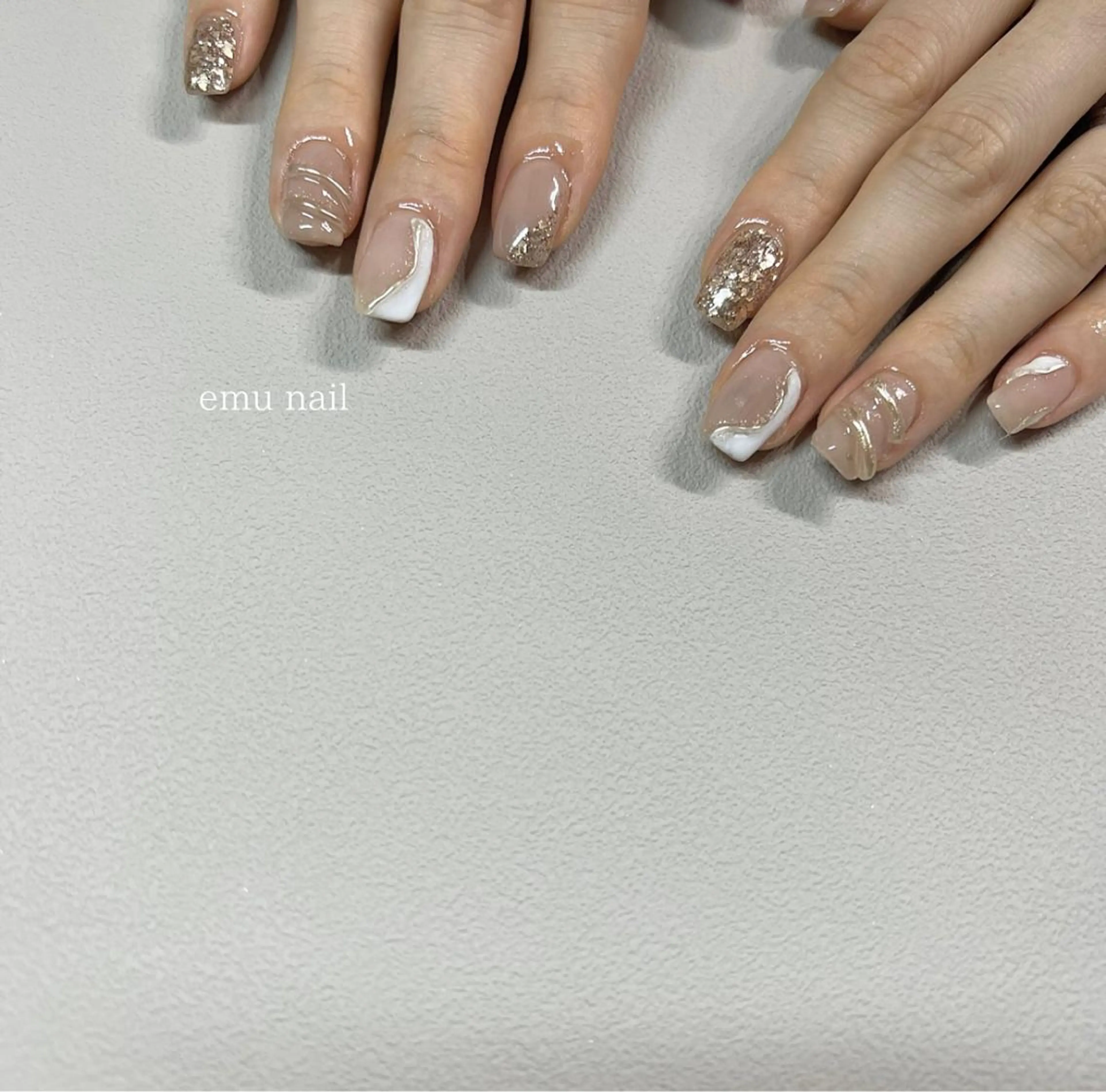 ネイル ブライダルネイル emu nailのネイルデザイン