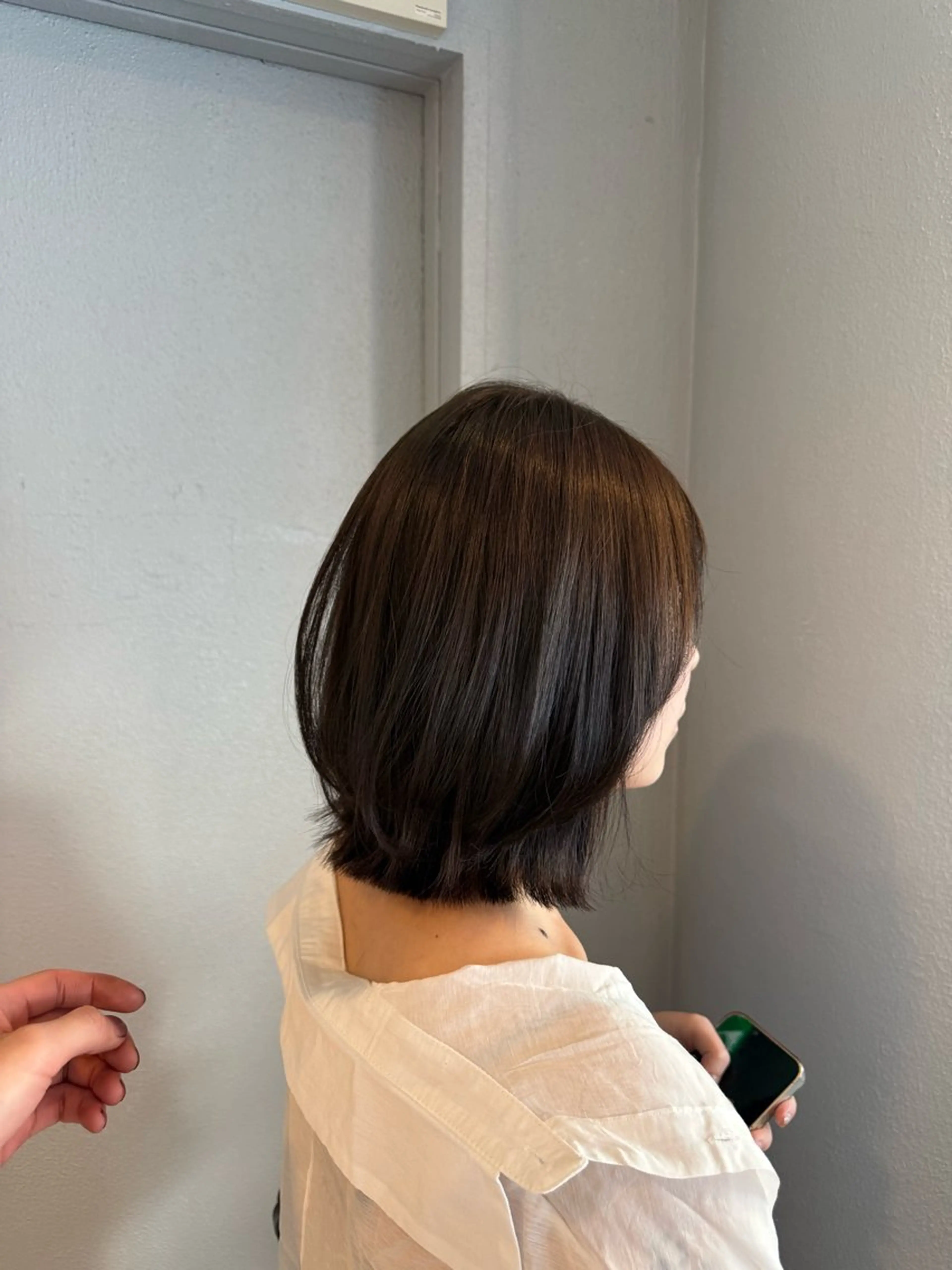 ショート ボブ レイヤーカット カット ヘアカラー soyon 心斎橋店のヘアスタイル