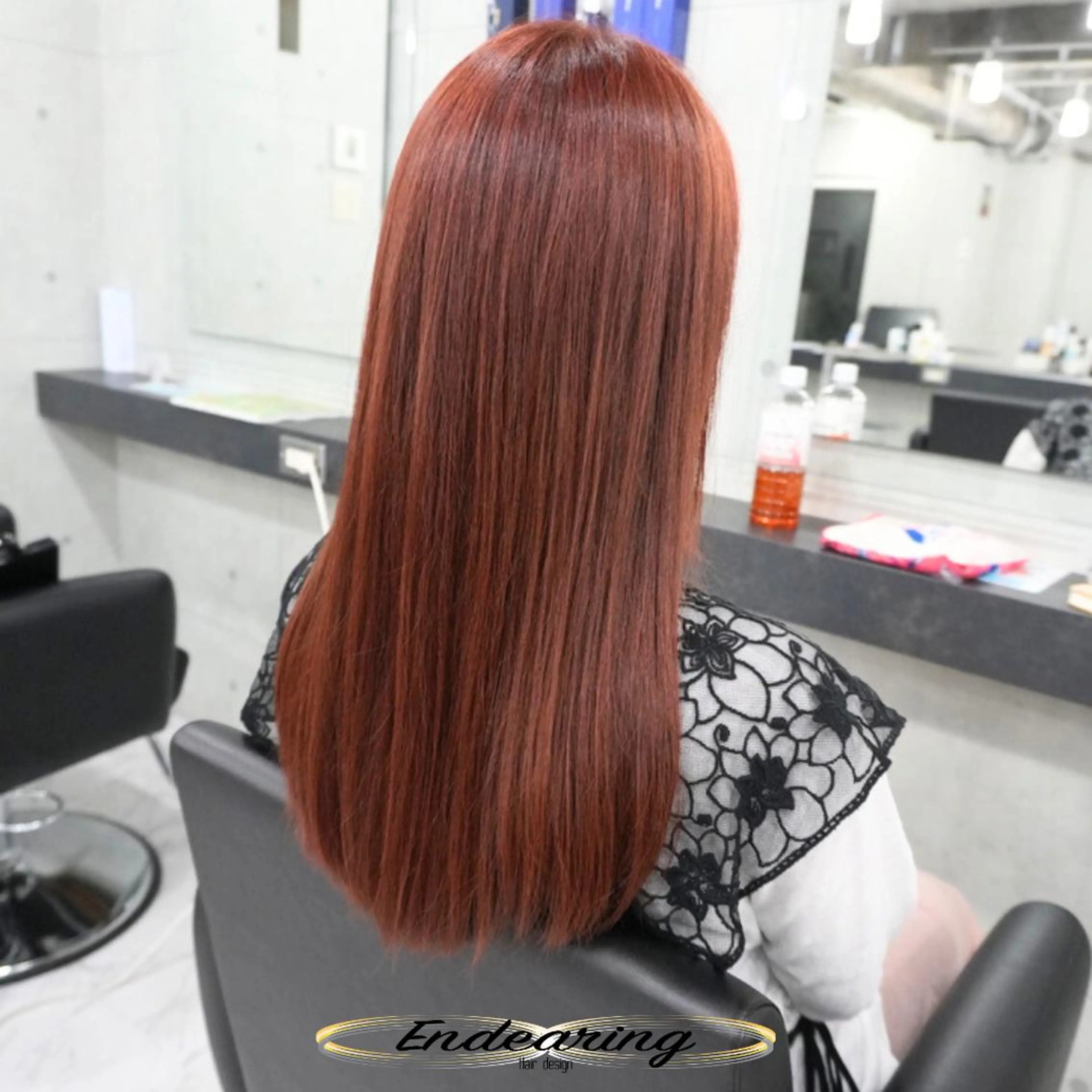 カラー 透明感カラー ピンクカラー カット ヘアカラー Endearing 銀座/レイヤーカットのヘアスタイル