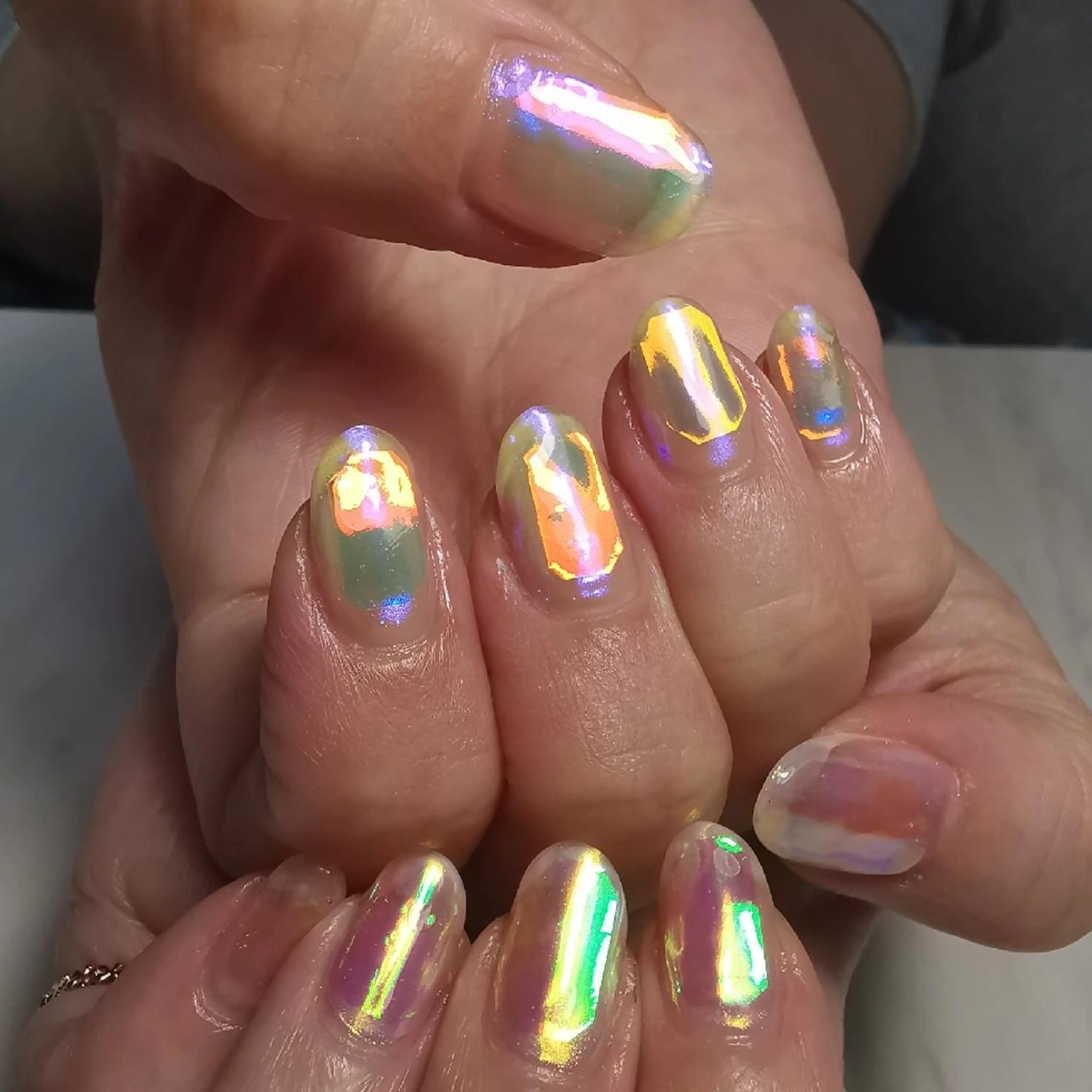 ネイル 氷ネイル・うるうるネイル reve あやののネイルデザイン