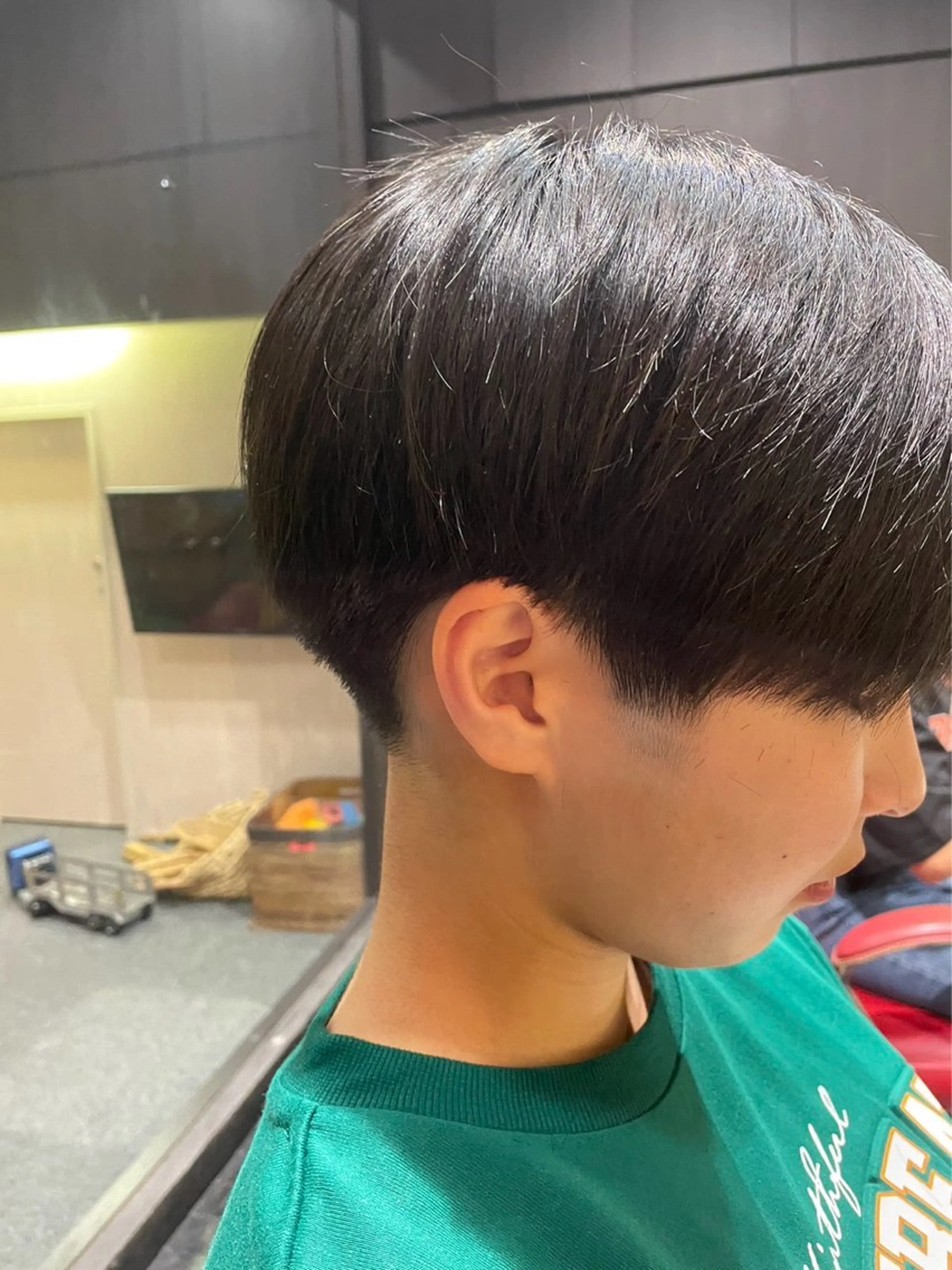 カット+前髪、顔周り縮毛矯正+3stepトリートメントの写真