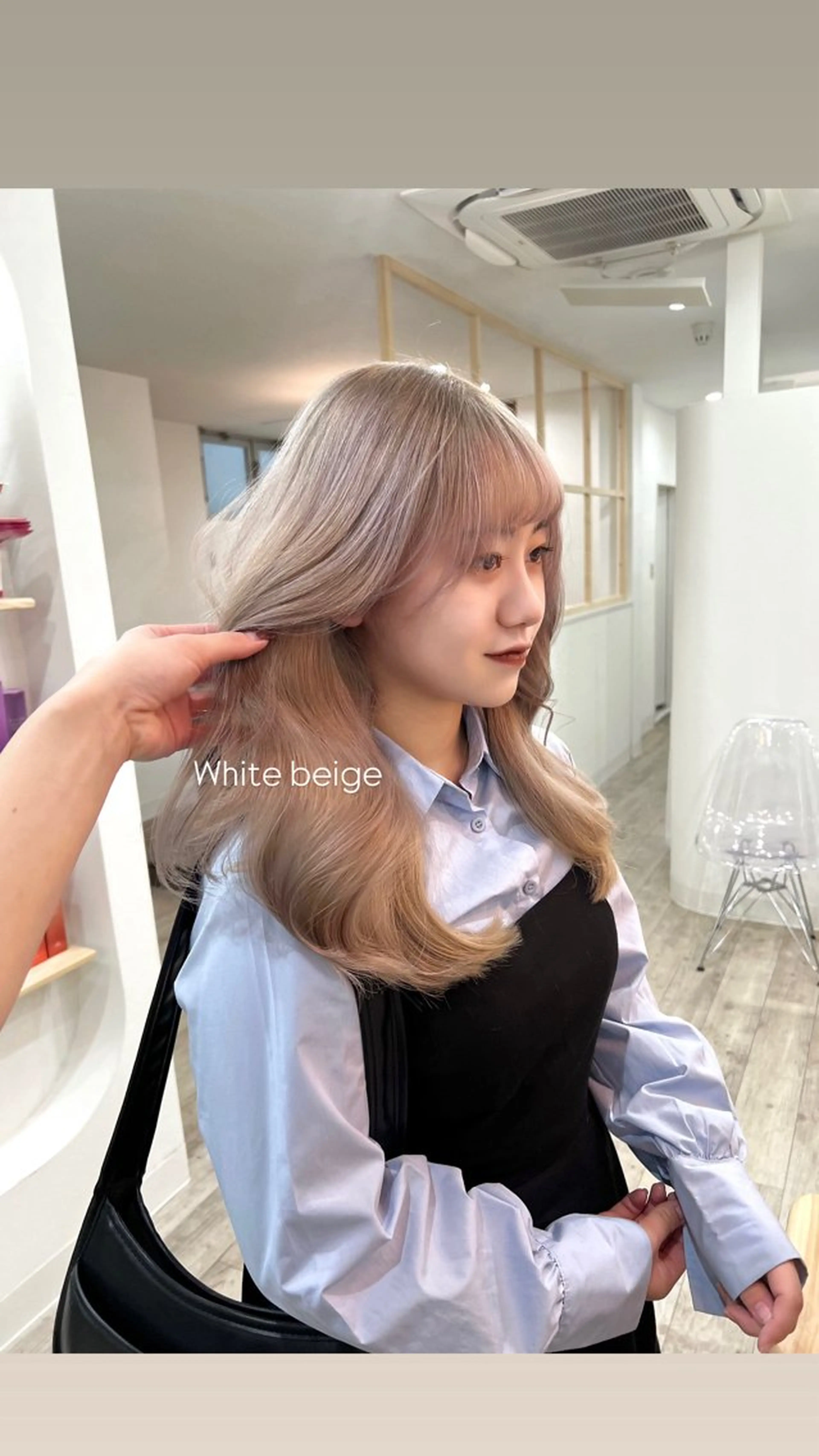 ロング カラー ヘアカラー トリートメント TOKI mahoのヘアスタイル