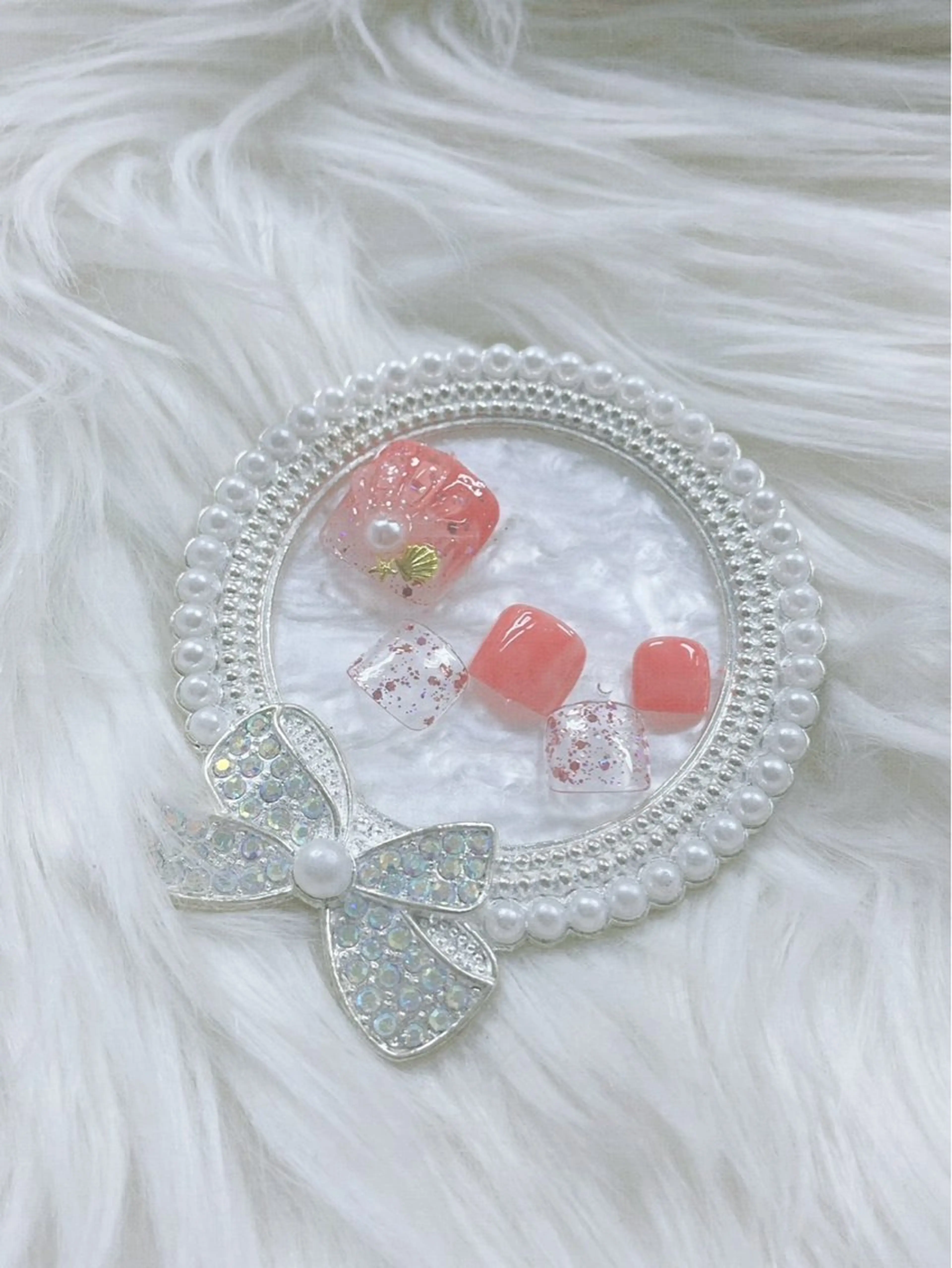 ショート フットネイル Hanaai Salon新大久保店のネイルデザイン