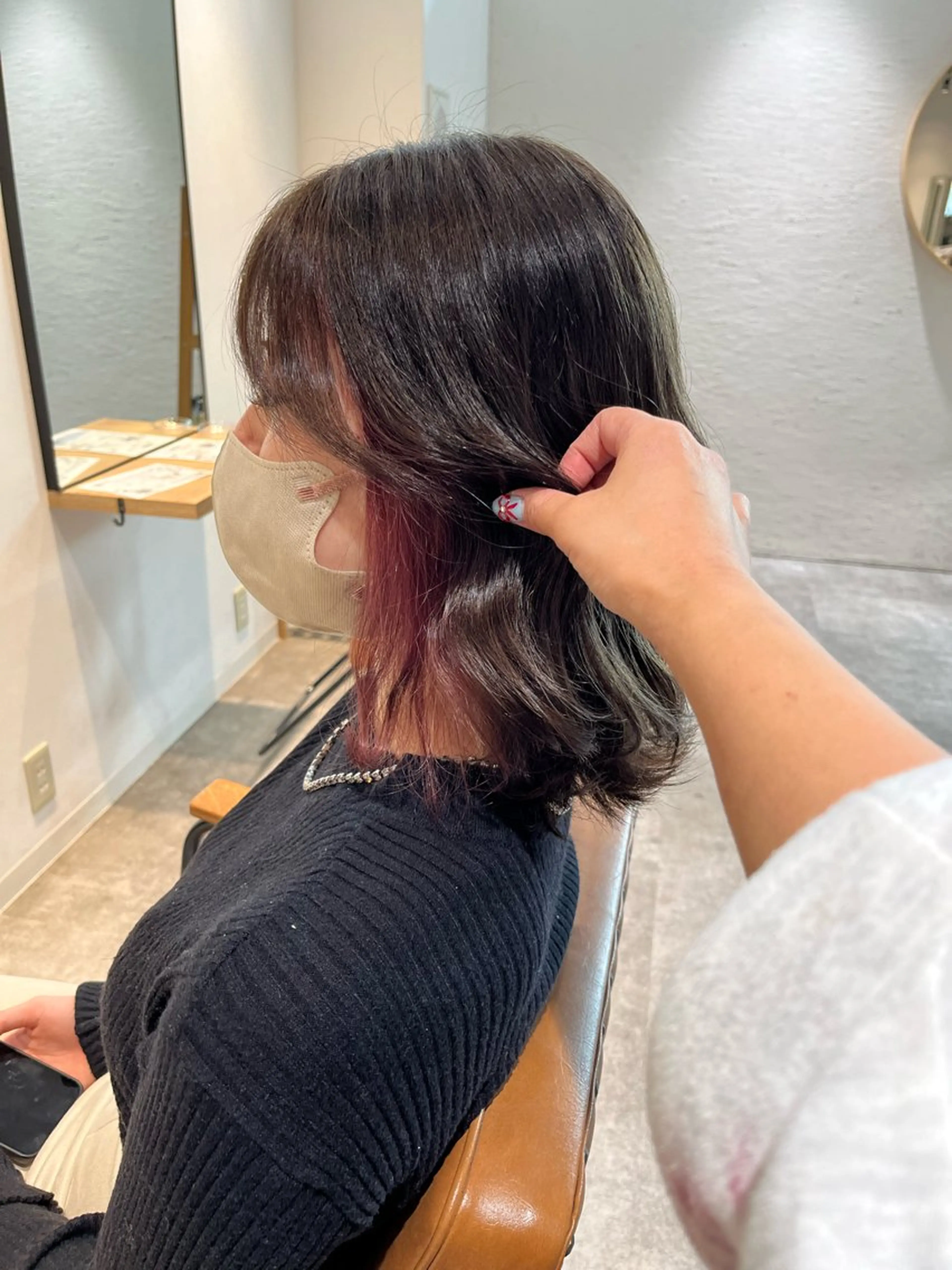 ミディアム non .のヘアスタイル