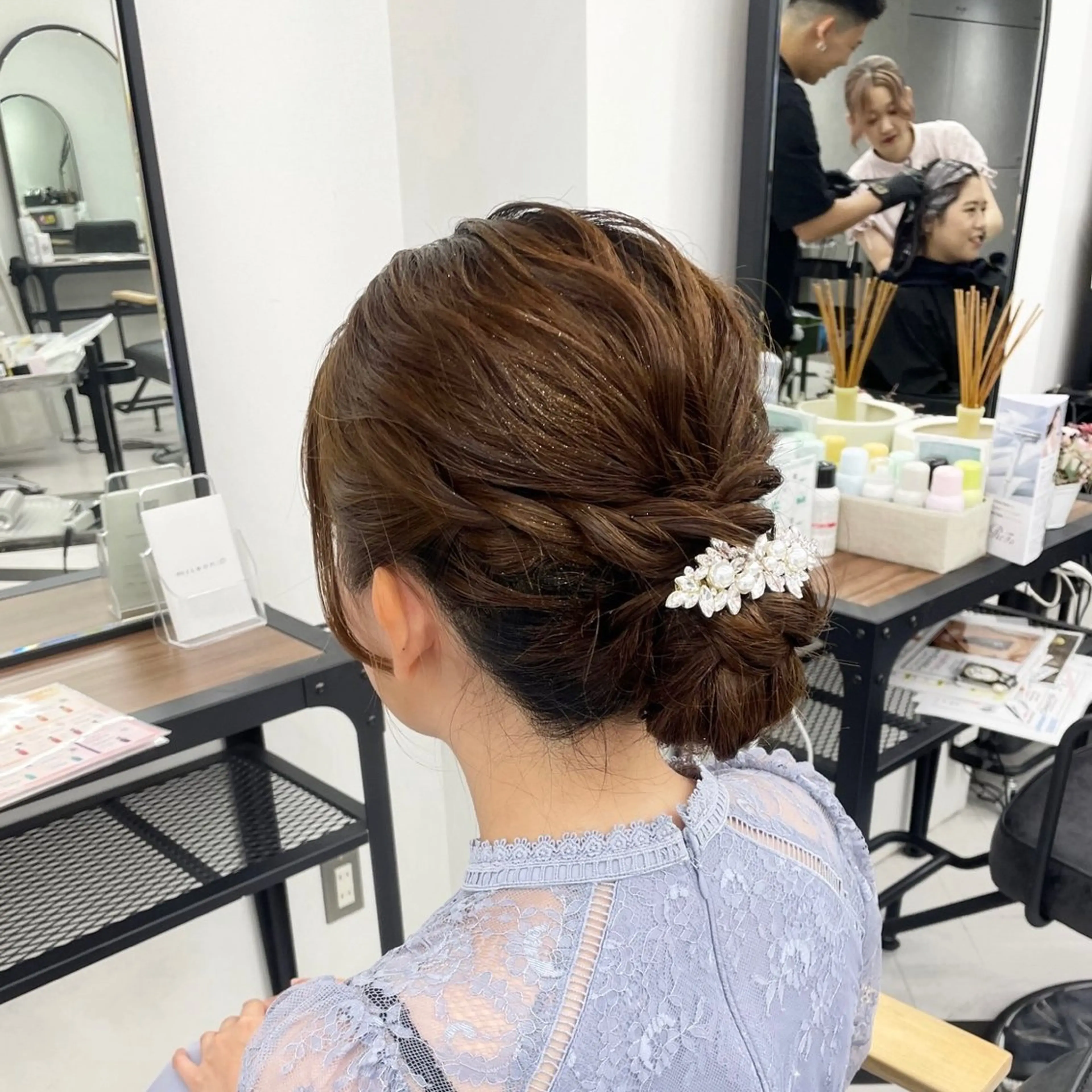 ミディアム カラー パーマ ヘアアレンジ メンズ mona/ ストレートスタイル✨のヘアスタイル