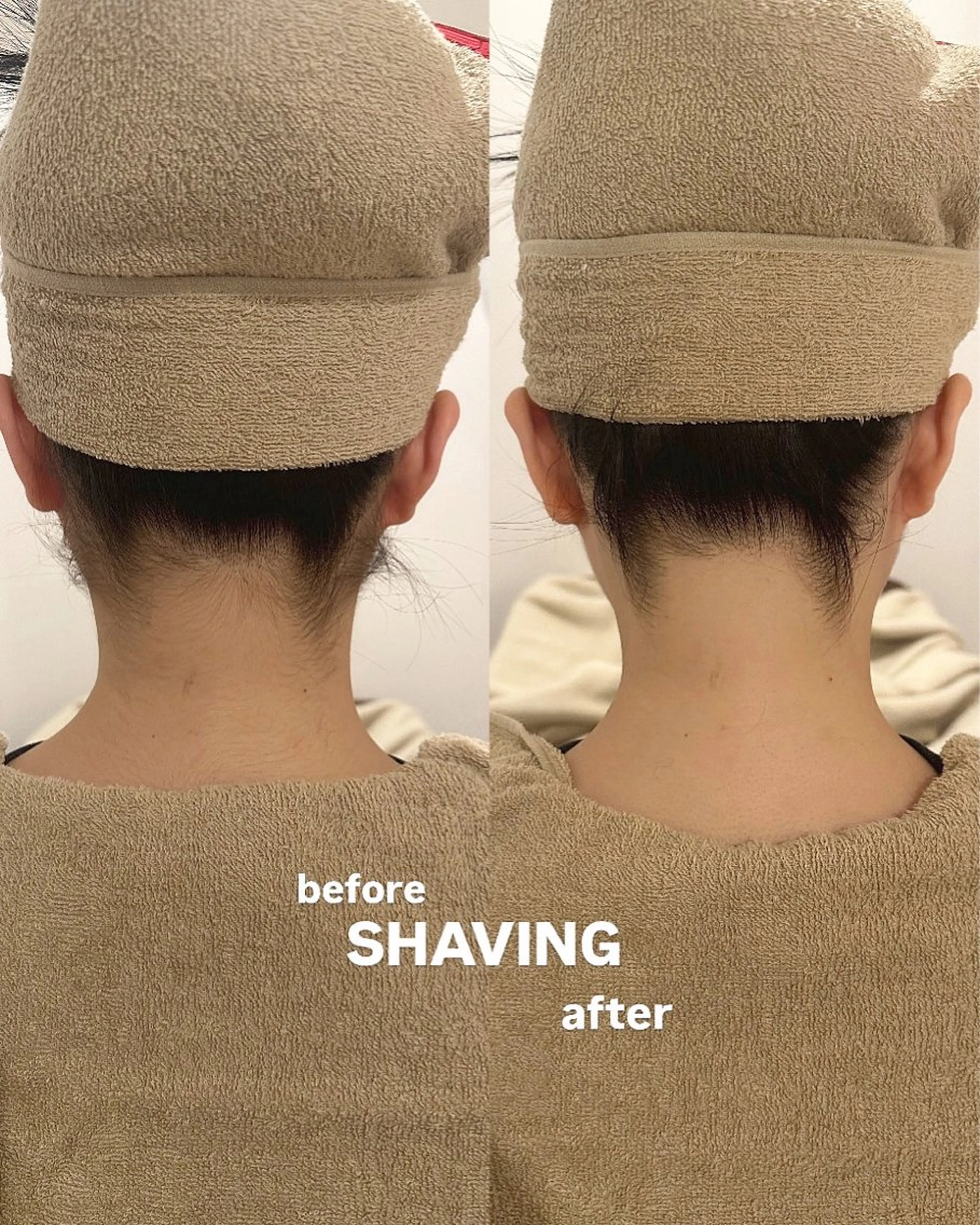 お顔剃り×襟足剃り《襟足うなじ美人に👱🏻‍♀️》の写真