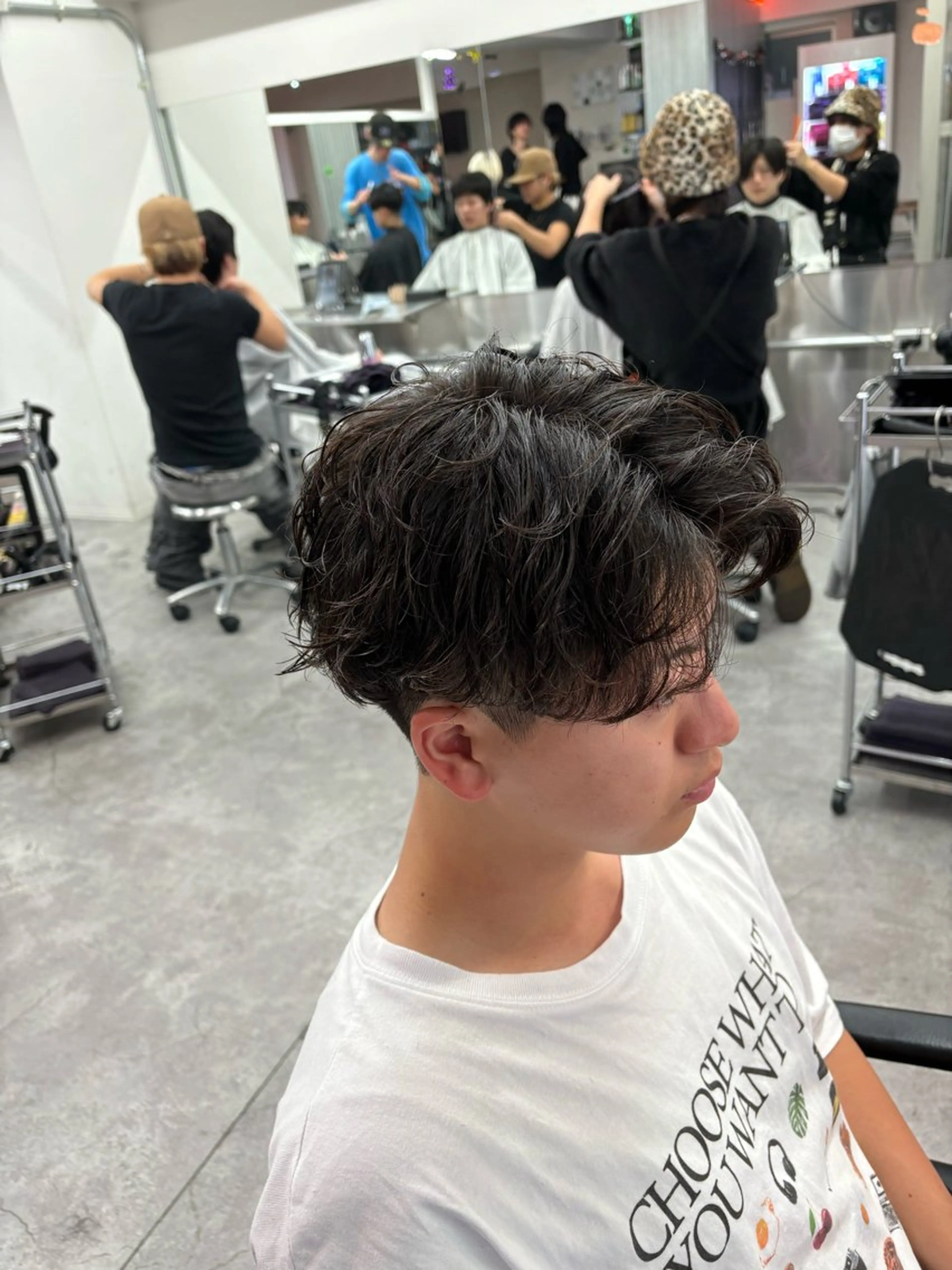 ショート パーマ メンズ カット トリートメント ヘッドスパ ヘアセット お悩み解消✨/ メンズパーマ✨/直樹のヘアスタイル