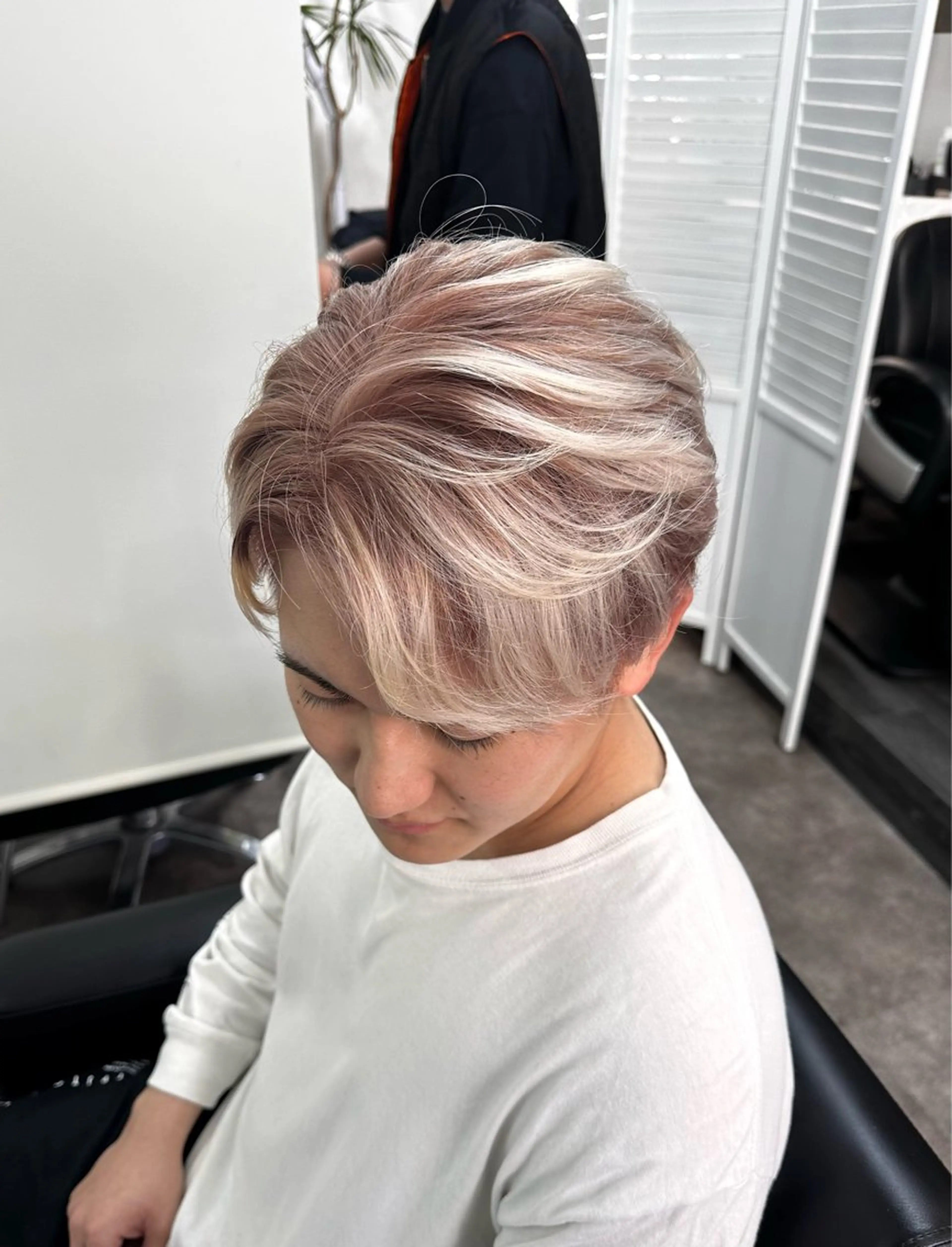 カラー メンズ Gain所属・リク/韓国風/レイヤ ー／ボブ／ショートのヘアスタイル