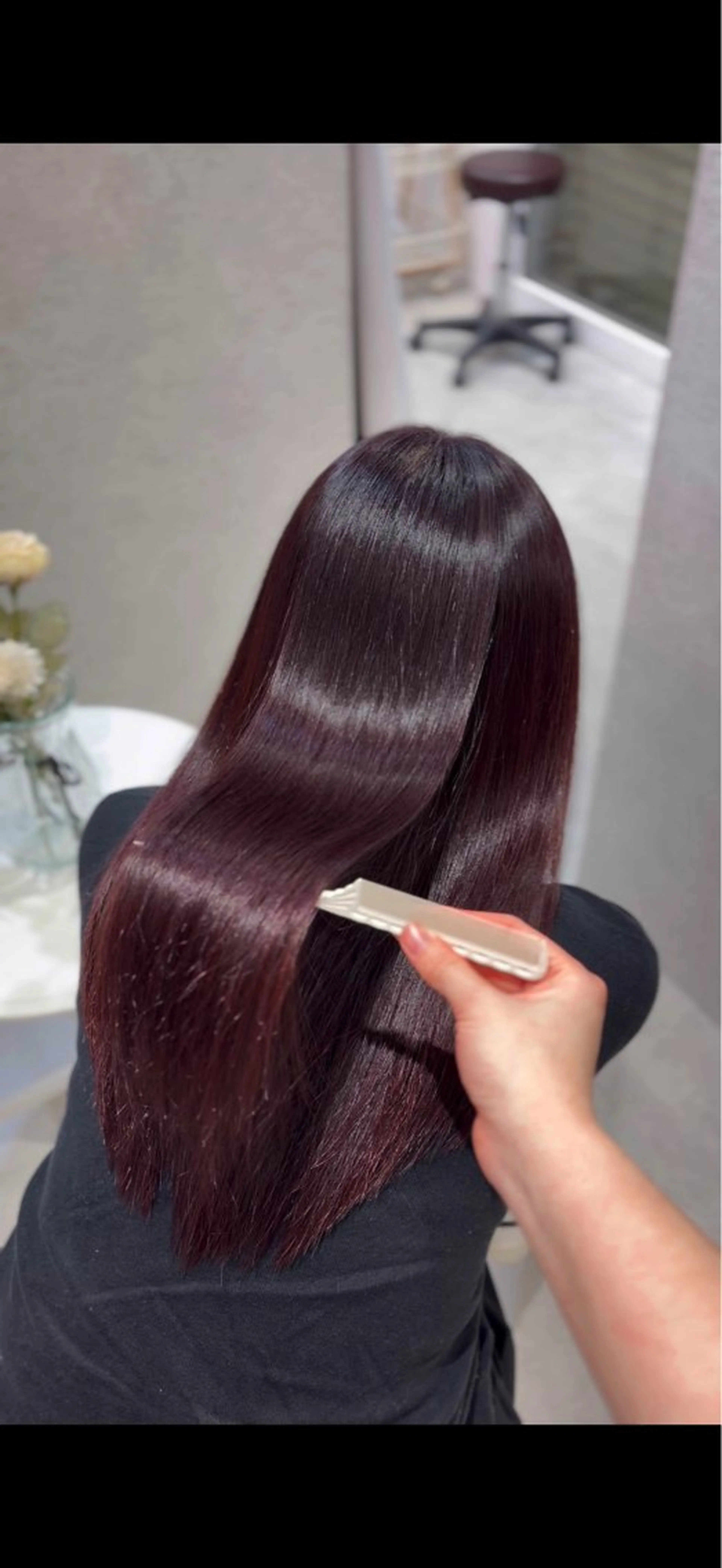 ロング カラー ヘアカラー トリートメント suzuka/透明感 カラー 美髪縮毛矯正のヘアスタイル