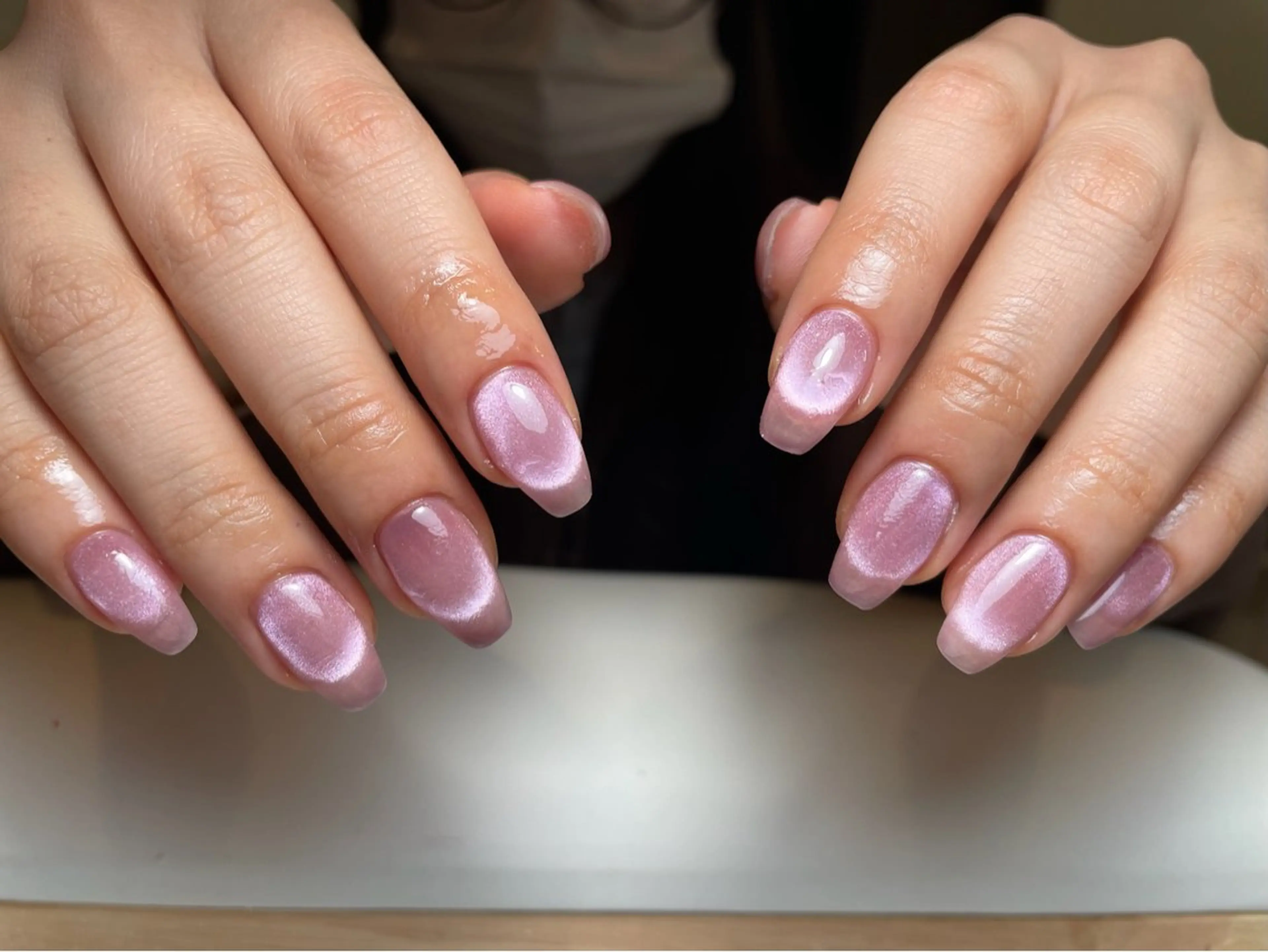 【ジェル】【大人気】 ★マグネットフレンチ<<新規オフ無料>>★¥8480→￥7500の写真