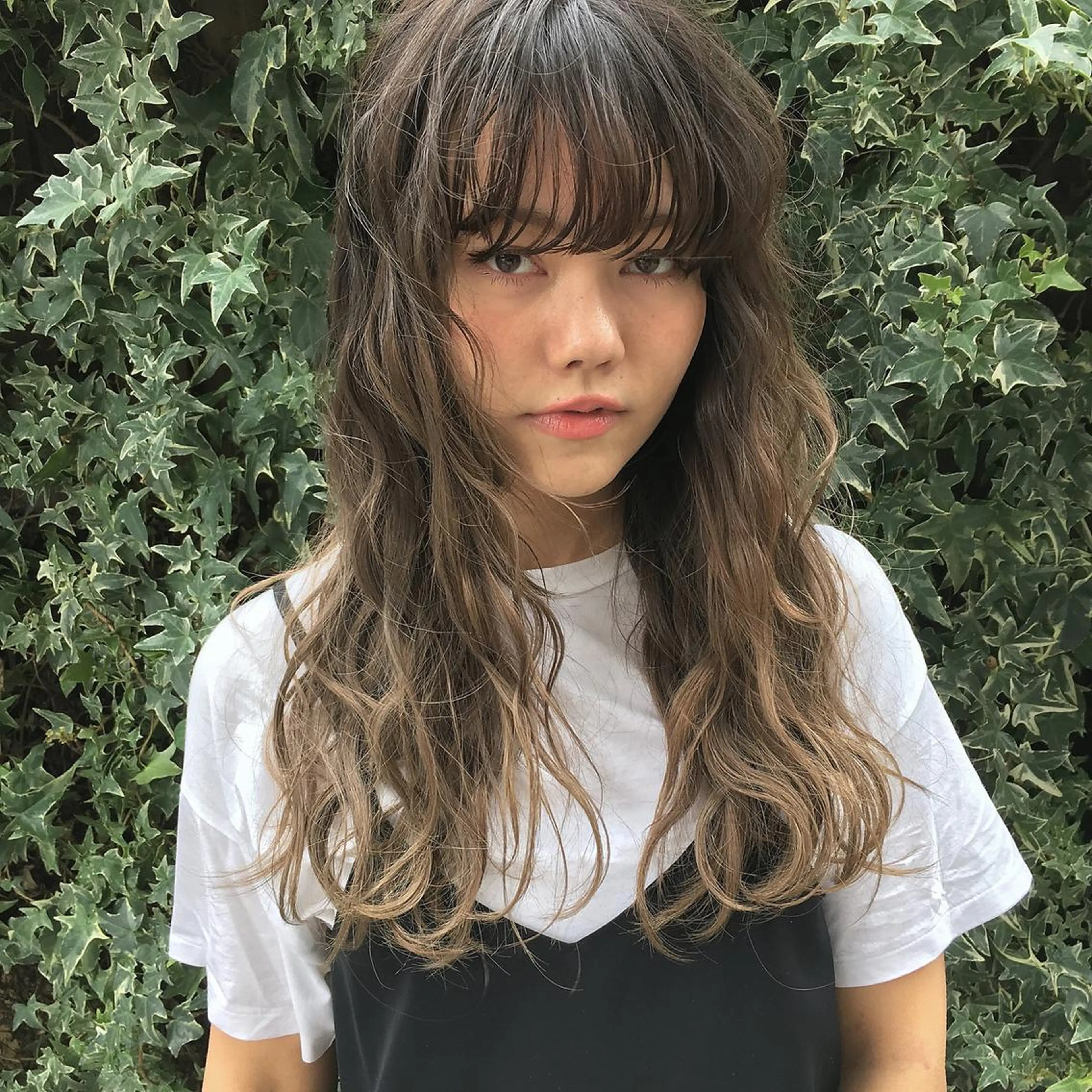 ロング カラー パーマ 【公式】amble luxe池袋東口🩷のヘアスタイル