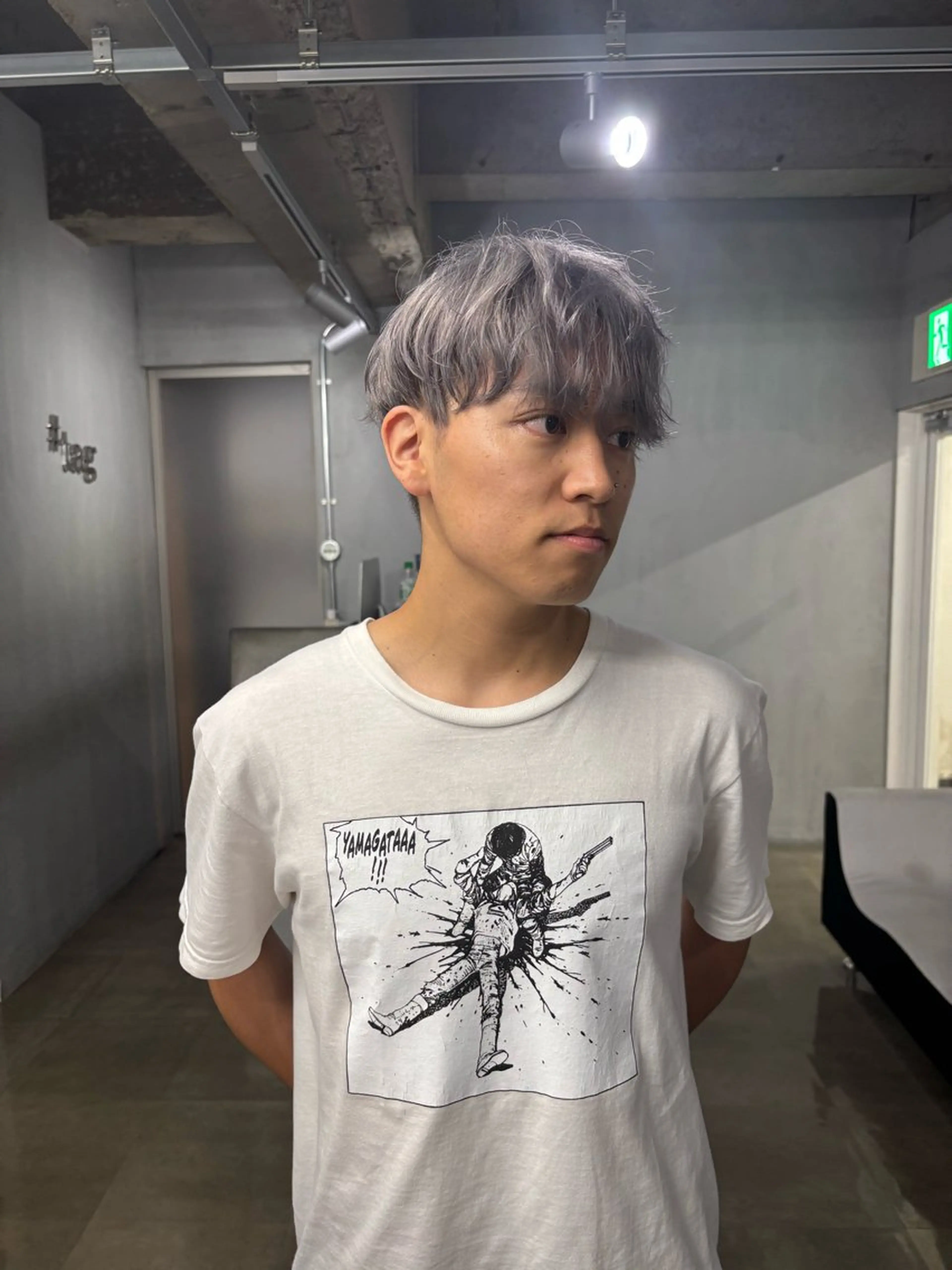 ショート カラー パーマ メンズ カット ヘアカラー トリートメント メンズ/ダブルカラー /パーマ/来栖慧💈のヘアスタイル