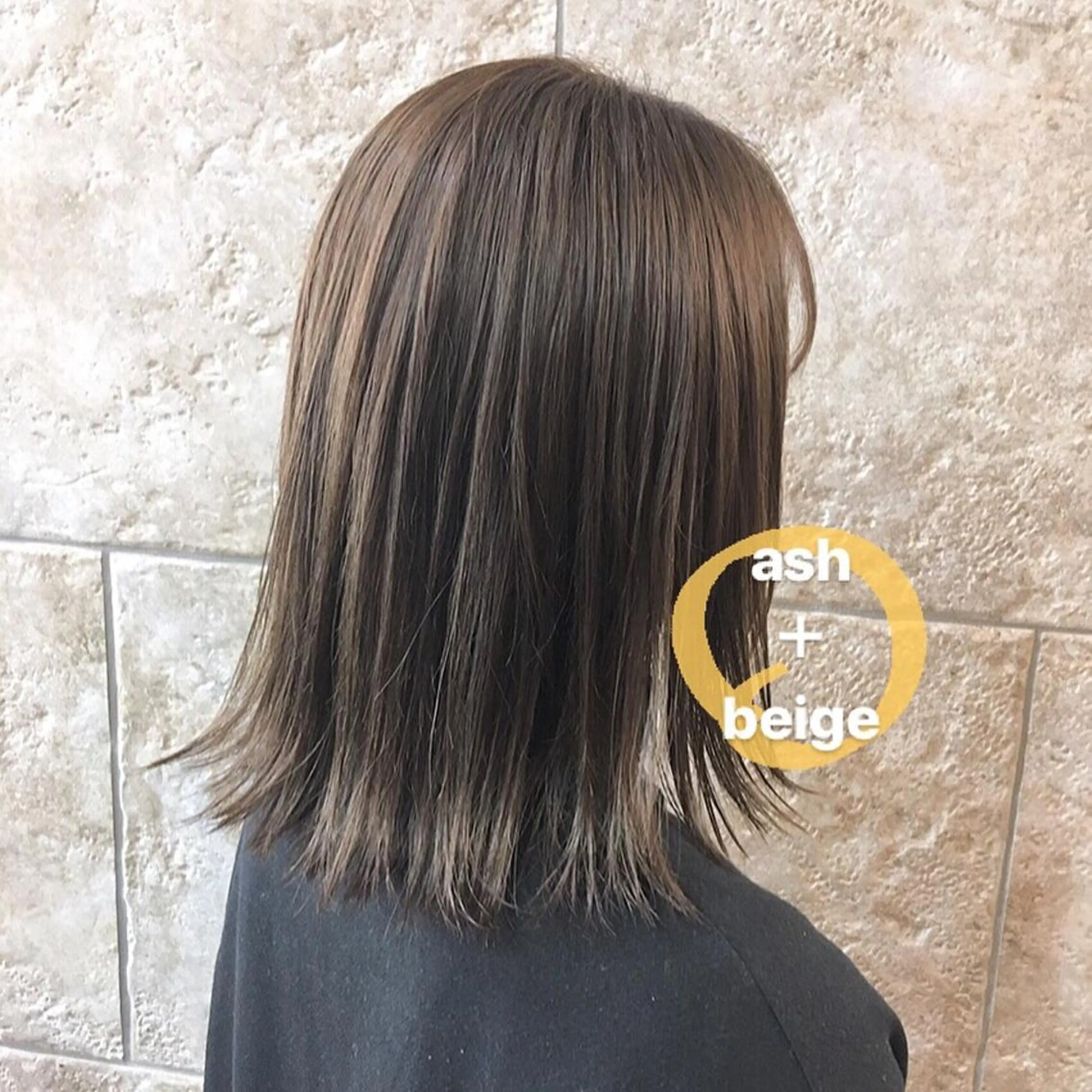 ミディアム カラー カット ヘアカラー トリートメント 斉藤 貴也のヘアスタイル