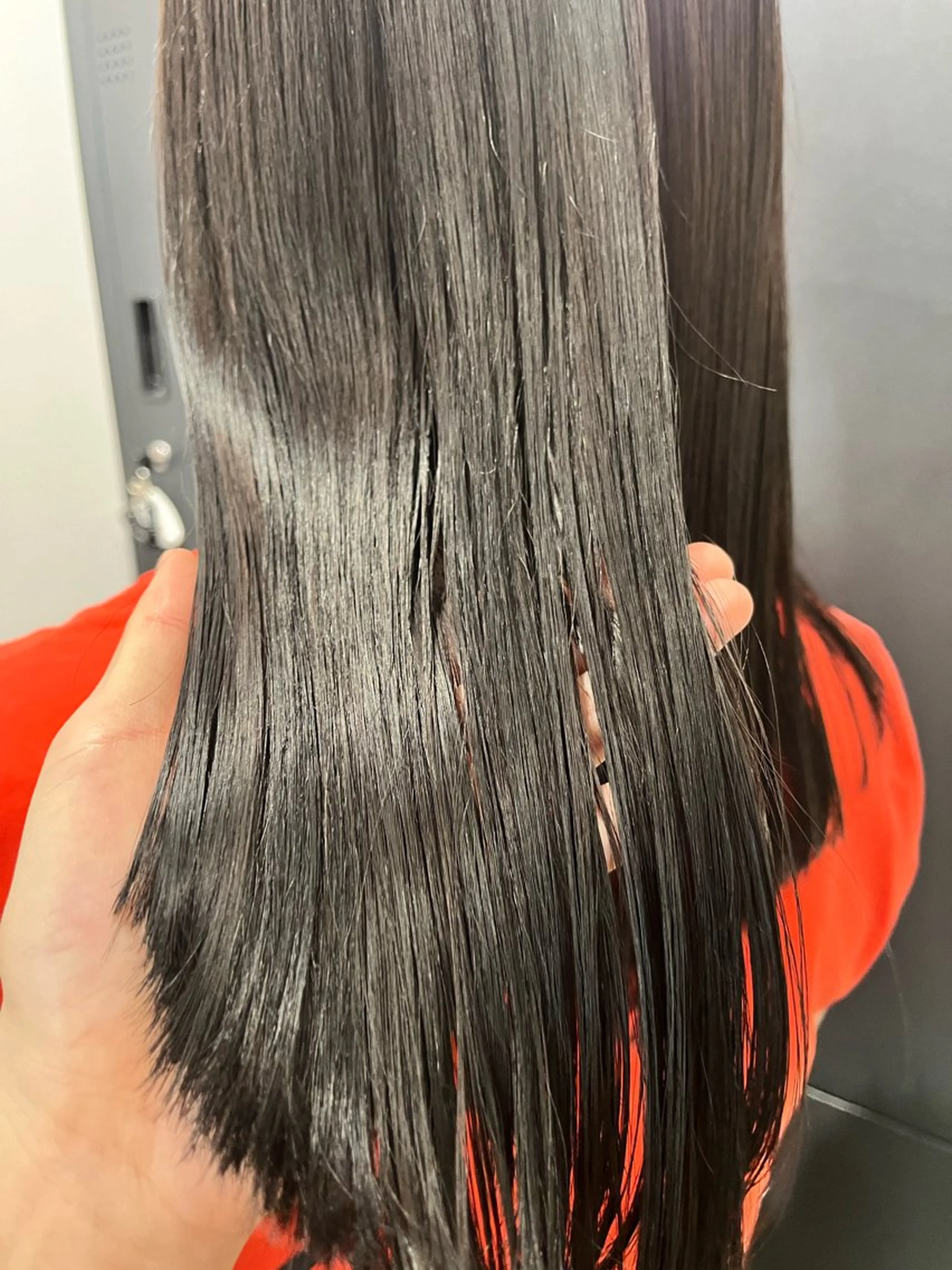 ミディアム カラー 黒髪 ブリーチなし ダブルカラー/ゆなのヘアスタイル