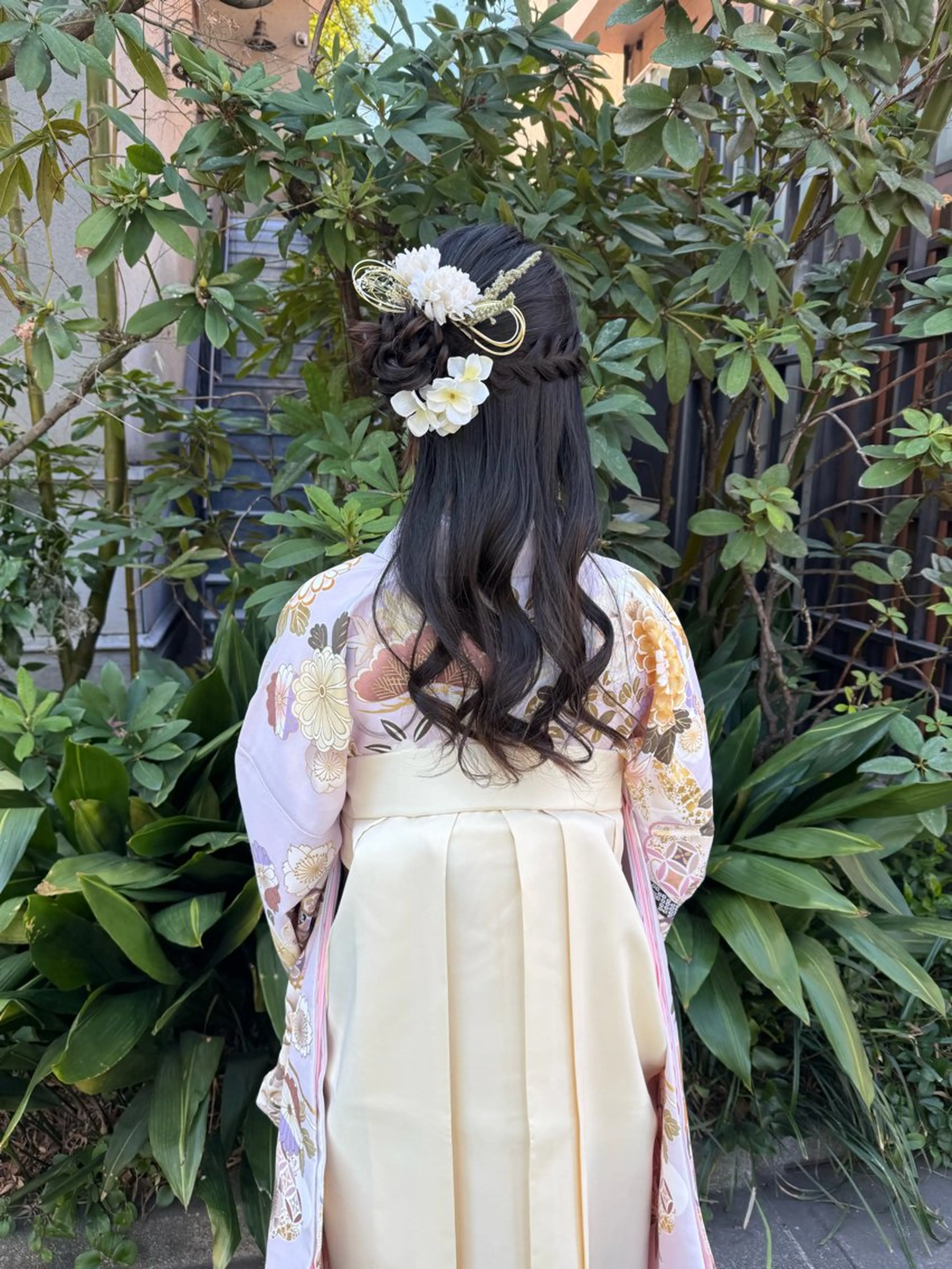 セミロング ヘアアレンジ 着付け 🎗️【ヘアセット 美眉】吉川玲🎗️のヘアスタイル