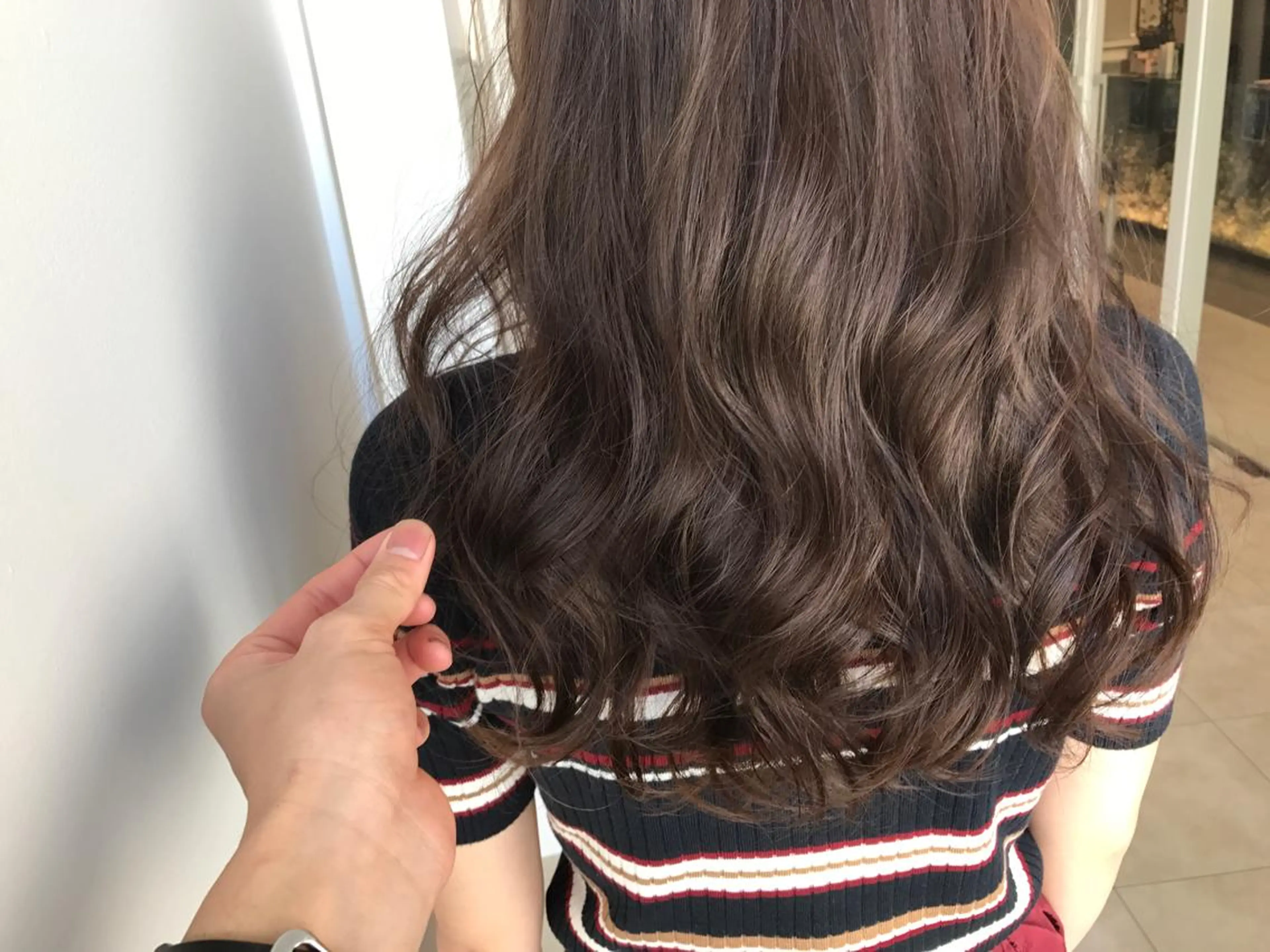 ロング アッシュ Ma chérie by lond金山所属・カット講師 久保匠のヘアスタイル