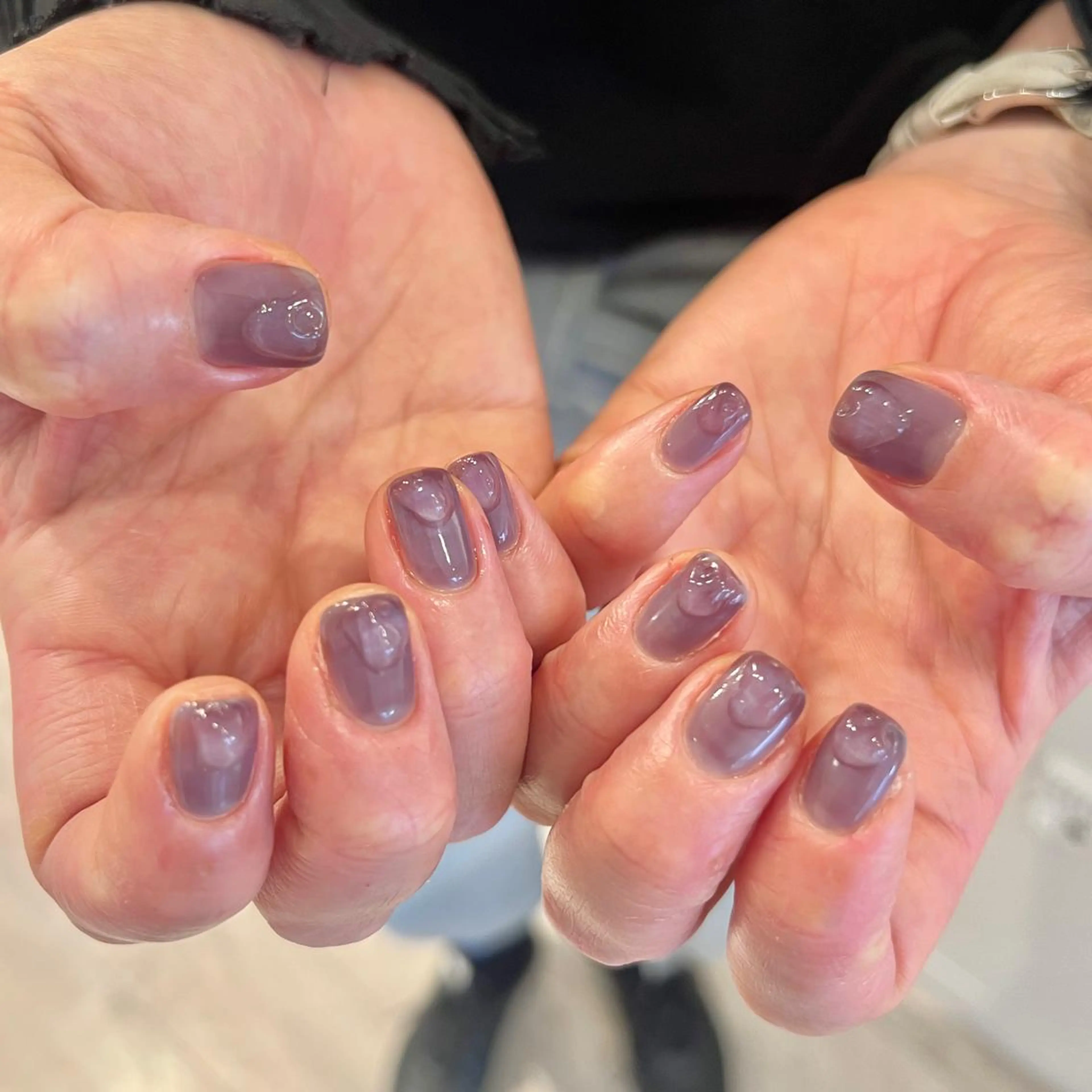 ネイル 持ち込み ニュアンスネイル オフィスネイル ワンカラーネイル ぷっくりネイル ハンドネイル REHTOF ｜朝7時Open☀️のネイルデザイン