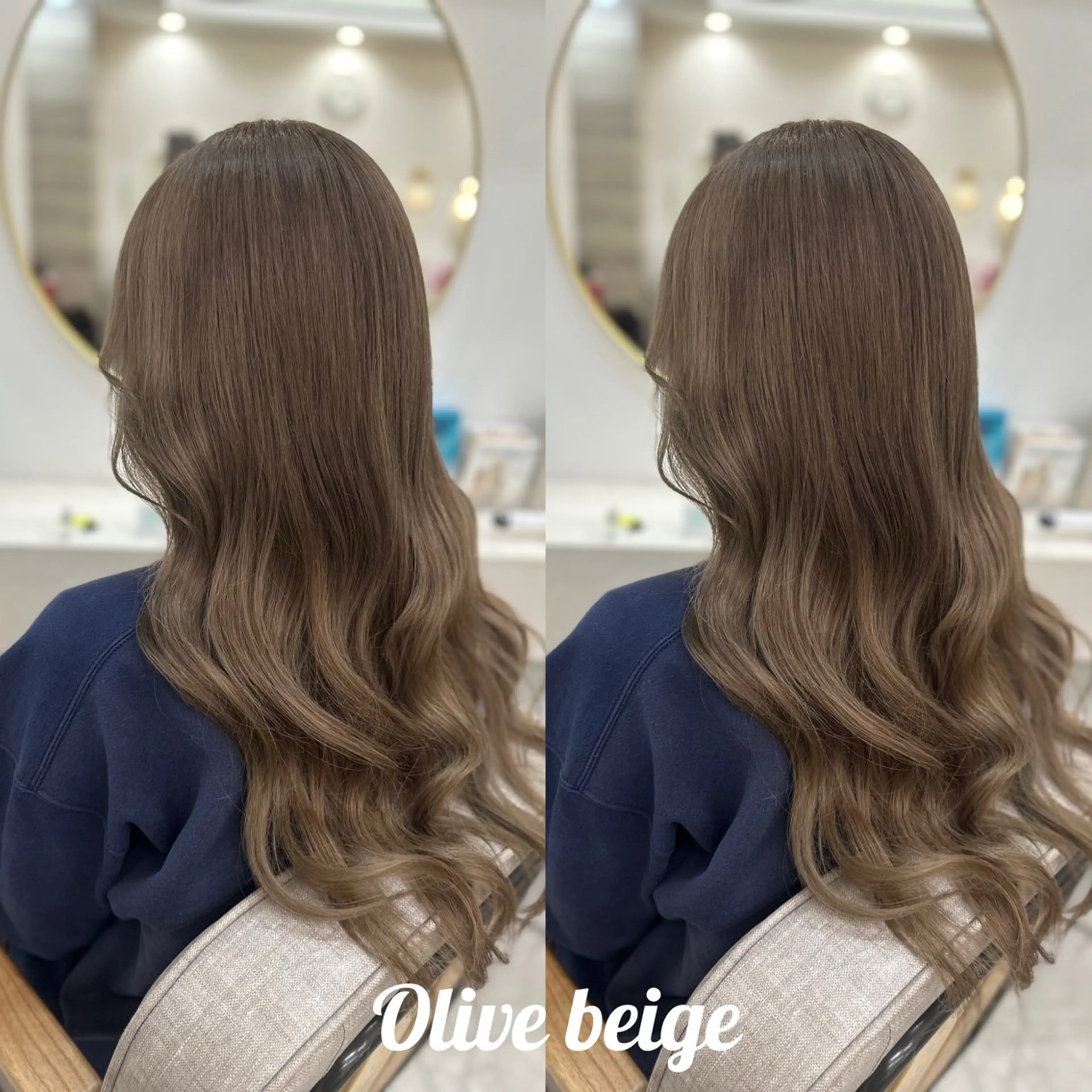 ロング ヘアカラー トリートメント lovis🧸ゆうあ 🧸/透明感カラーのヘアスタイル