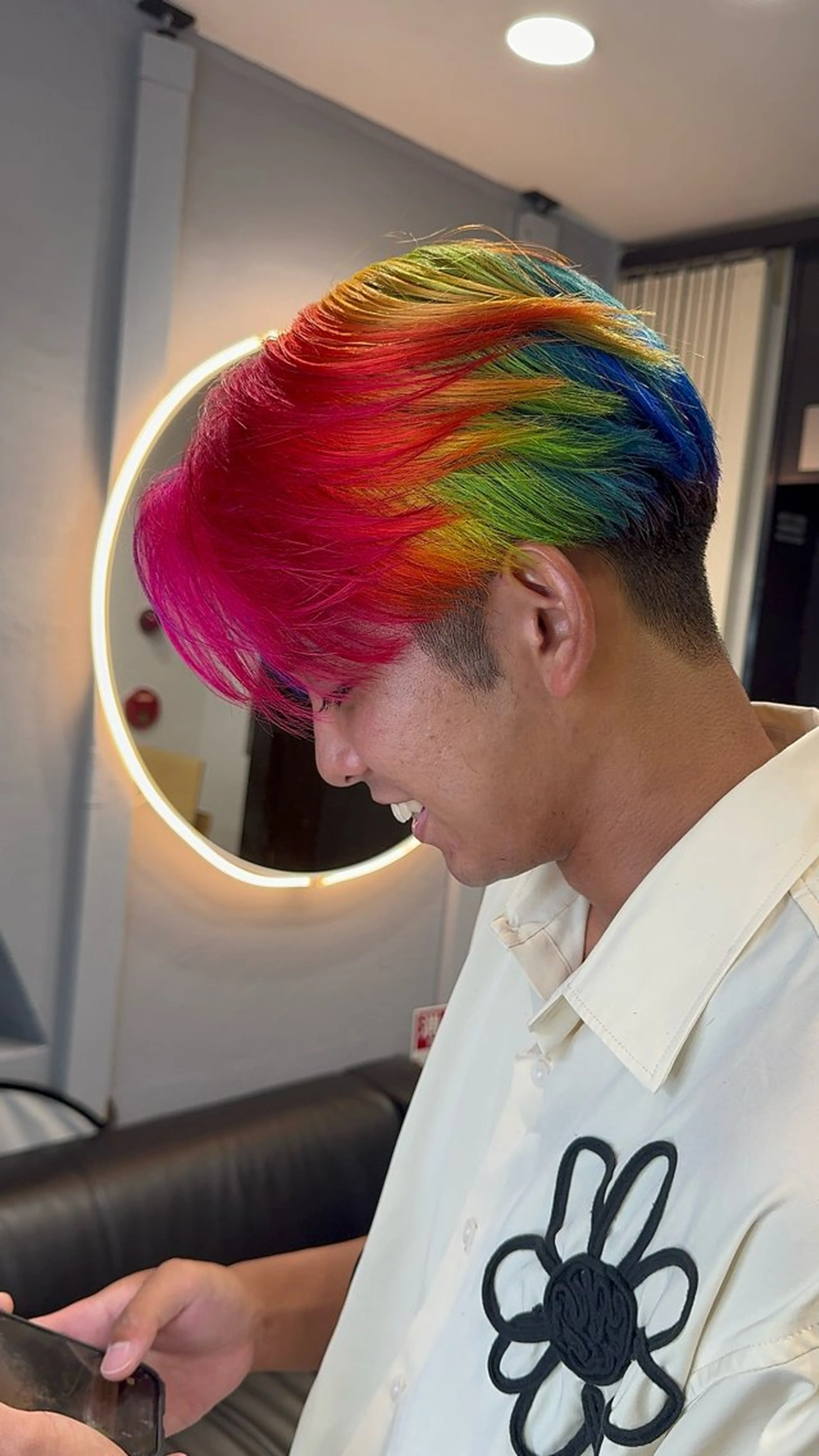 カラー メンズ dao/ミルクティー /ブラウン/ブロンドのヘアスタイル