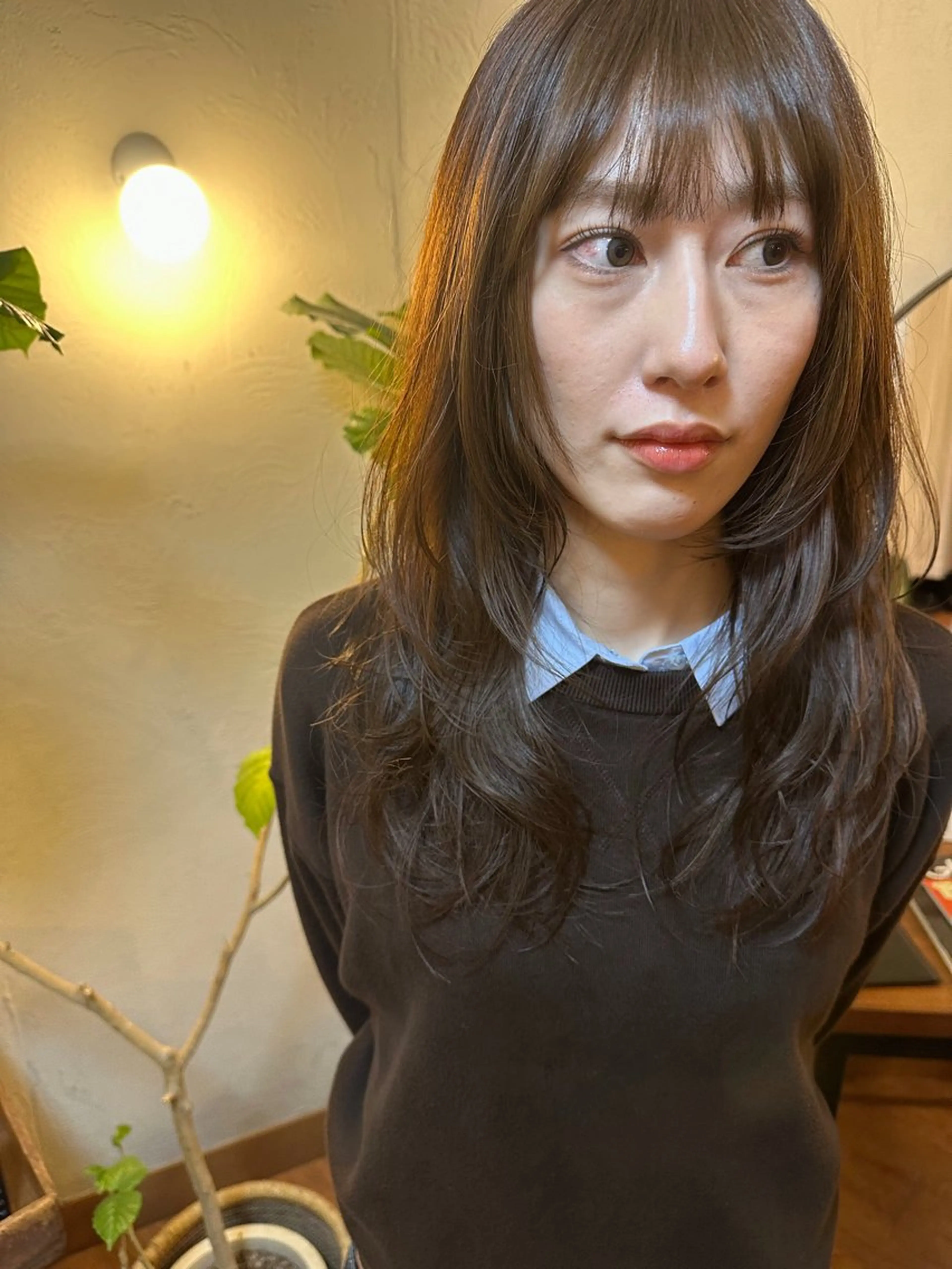 前髪カット、リタッチカラー　（シャンプー、ブロー込み）の写真