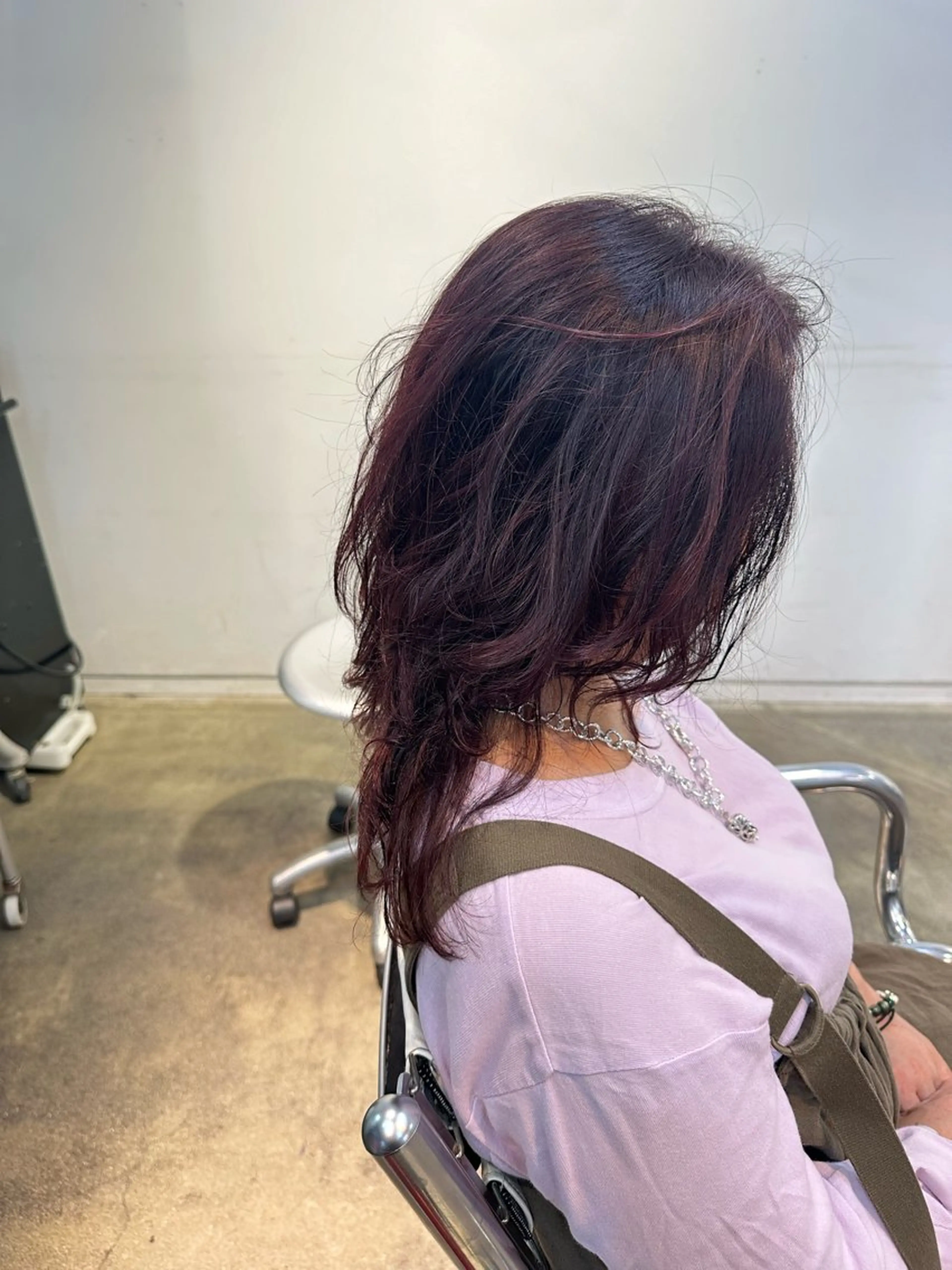 カラー ピンクカラー 松浦 永里のヘアスタイル