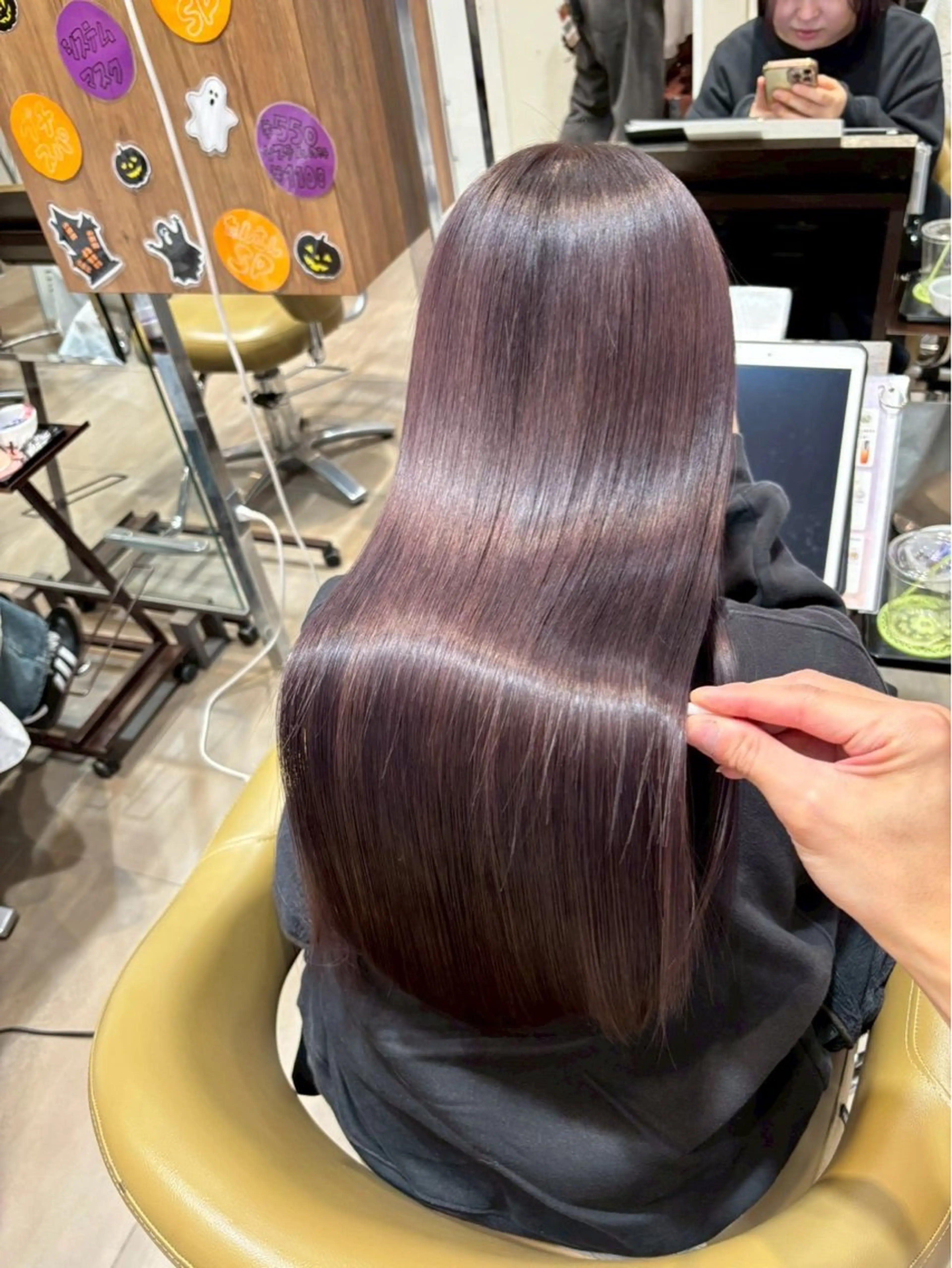 ロング カット ヘアカラー トリートメント 茶谷 沙穂のヘアスタイル