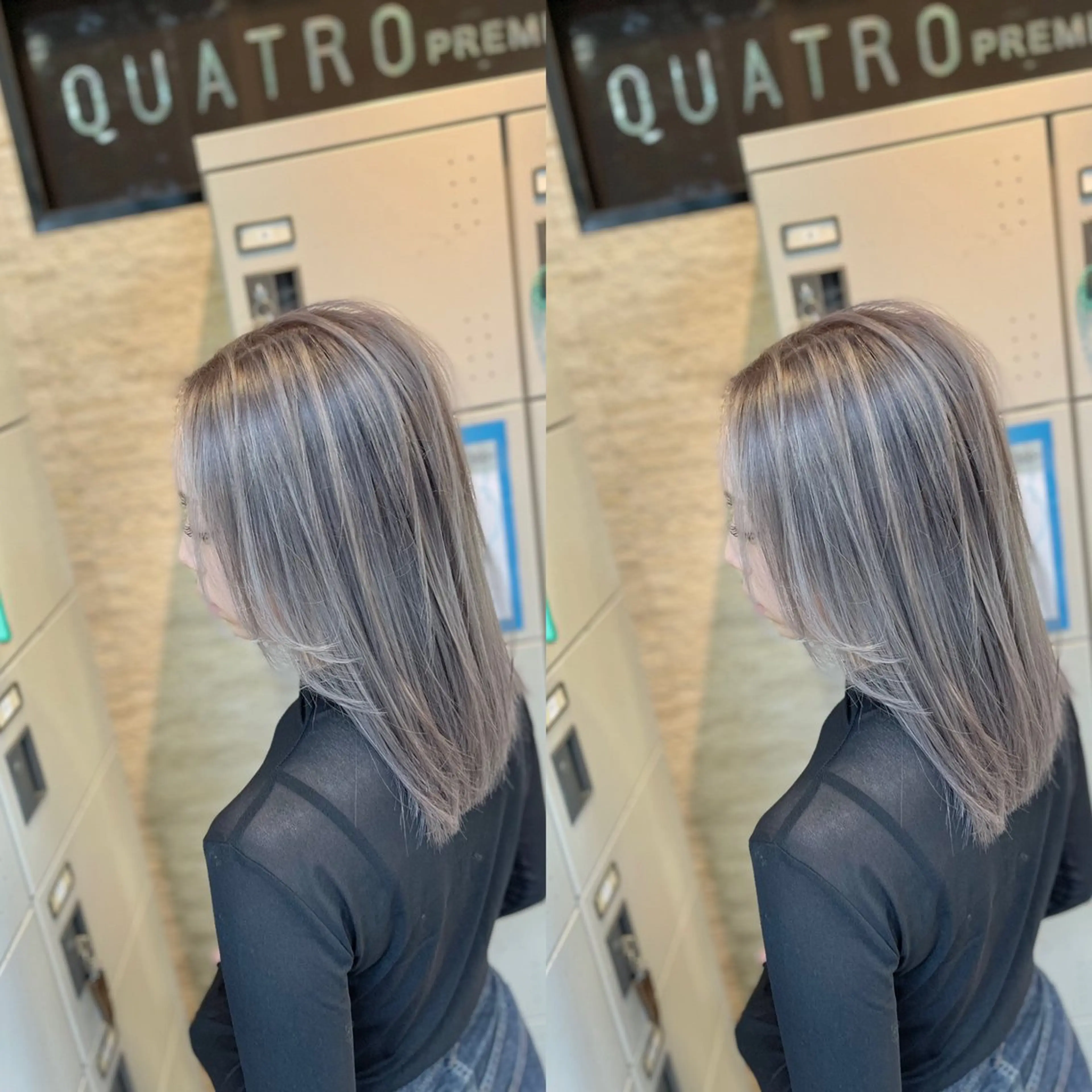 ミディアム ヘアカラー Y Uのヘアスタイル