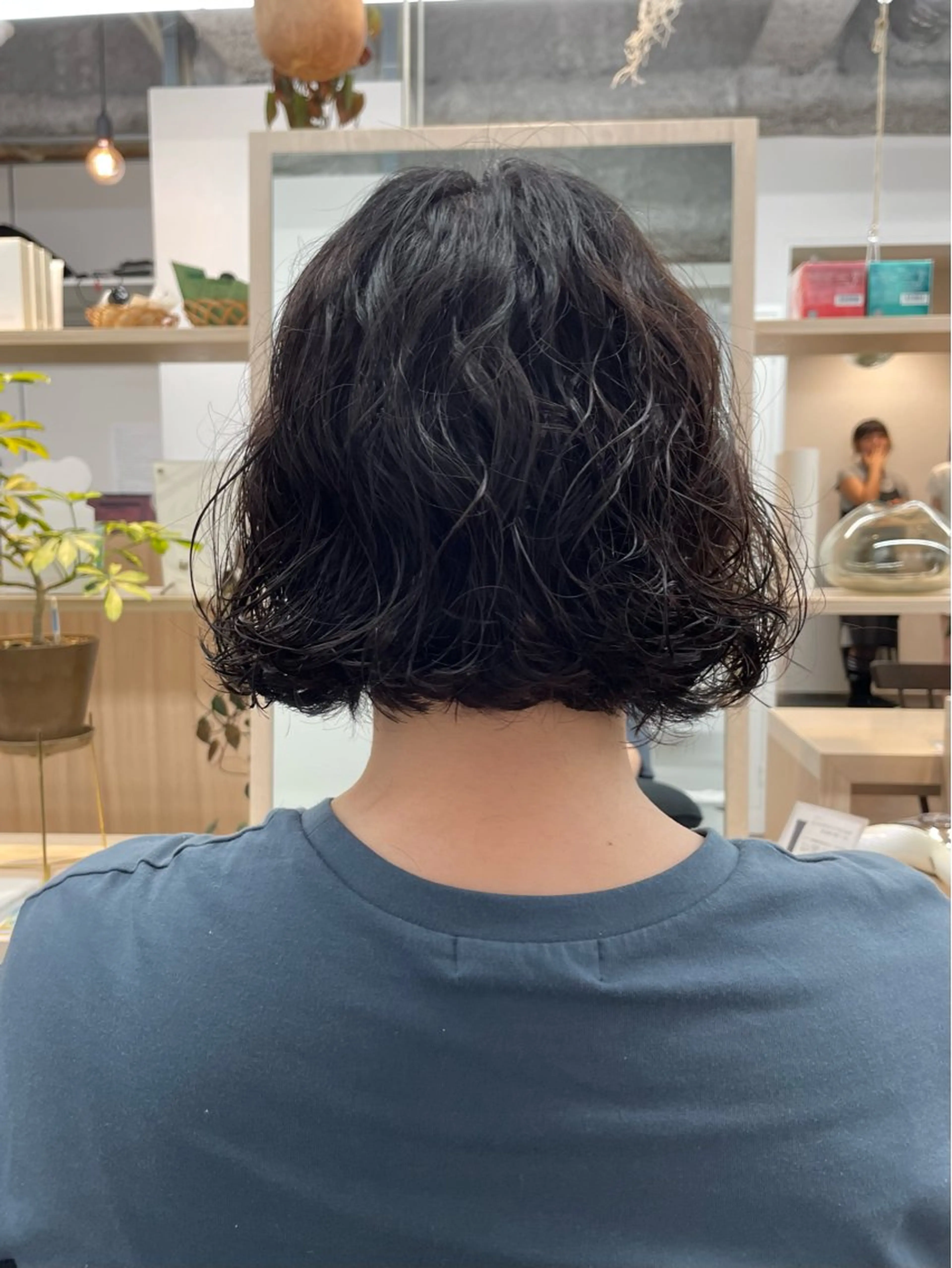 ショート パーマ ボブ レイヤーカット ショートヘア 縮毛矯正 ウルフカット カット パーマ レイヤーパーマ/ ショートパーマ/横浜のヘアスタイル