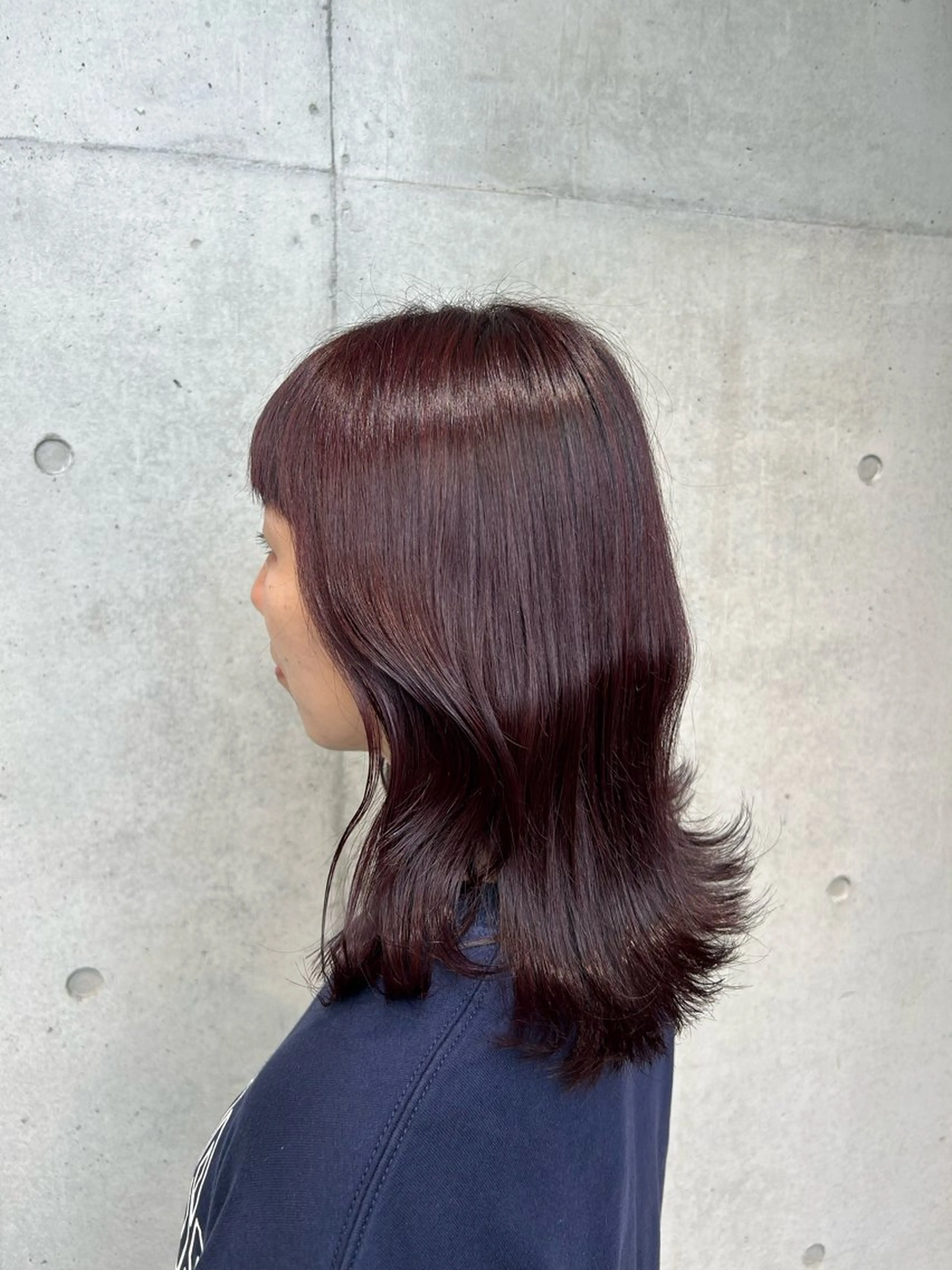 セミロング カラー ヘアアレンジ カット ヘアカラー トリートメント ボブ艶モテカラー🫧 カリンのヘアスタイル