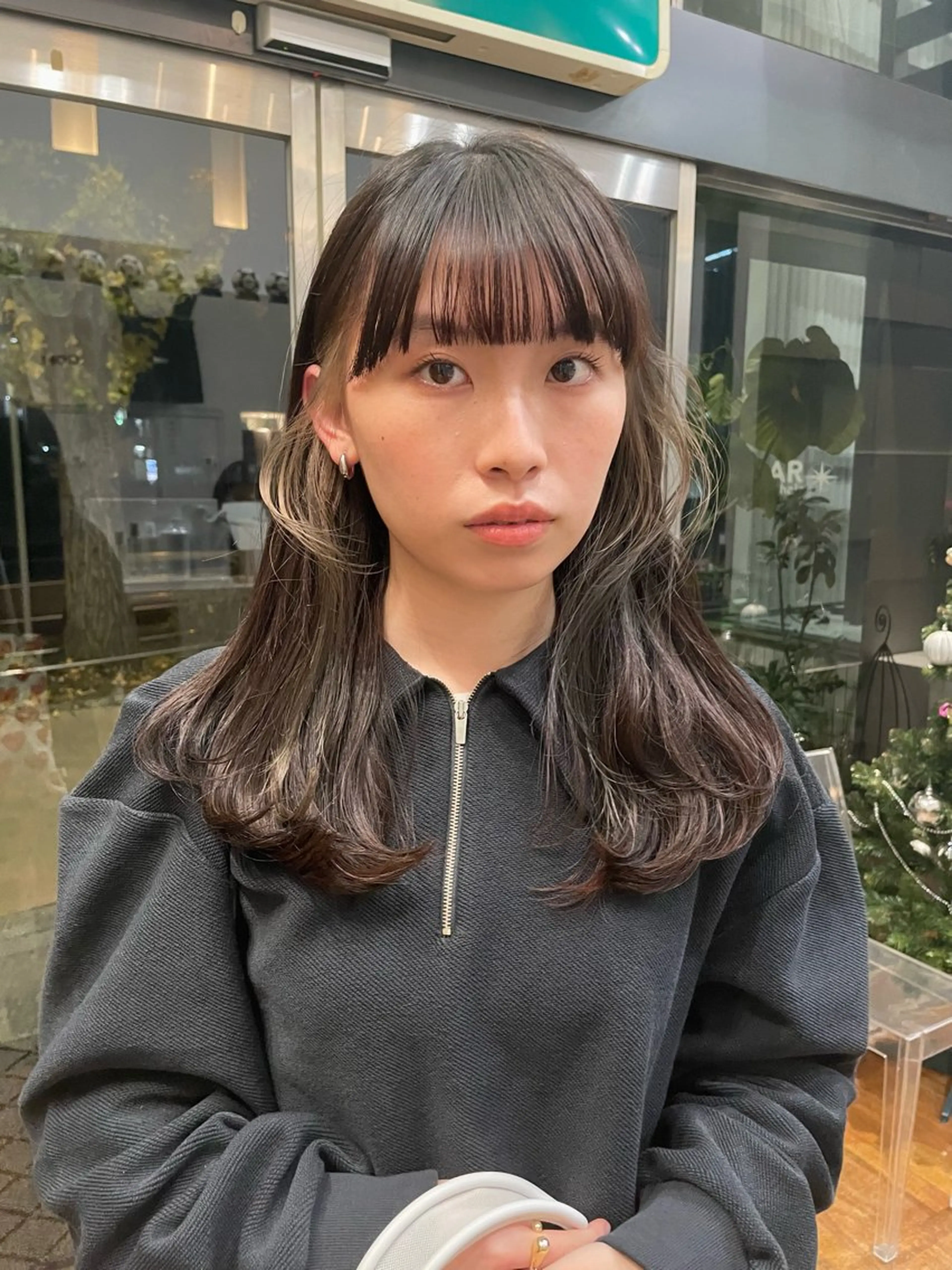 ロング カラー ベージュカラー ハイトーンカラー インナーカラー カット ヘアカラー トリートメント miu /透明感カラーのヘアスタイル