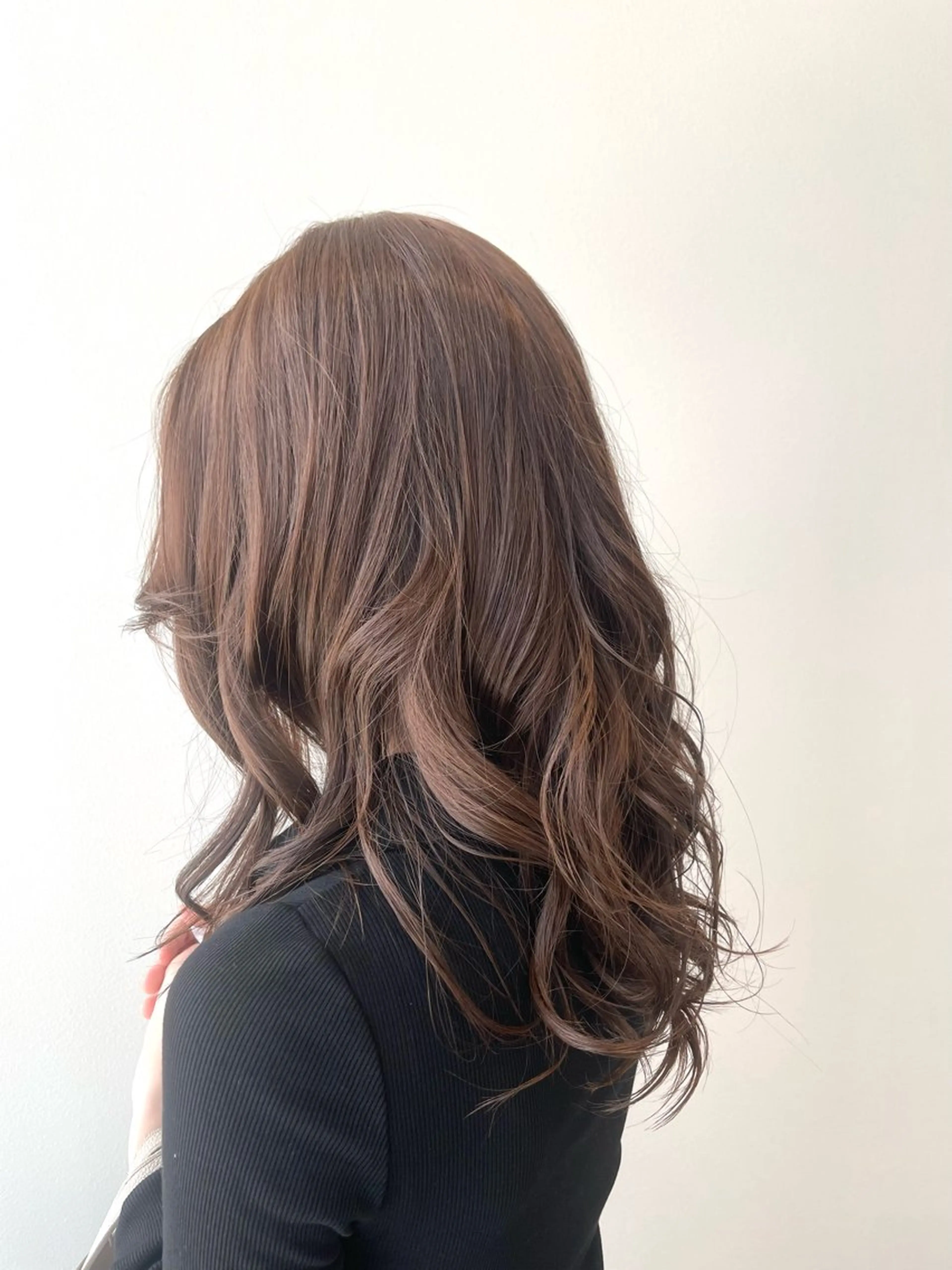 ロング カラー ブリーチ ブリーチなしカラー 堀 ゆきみのヘアスタイル