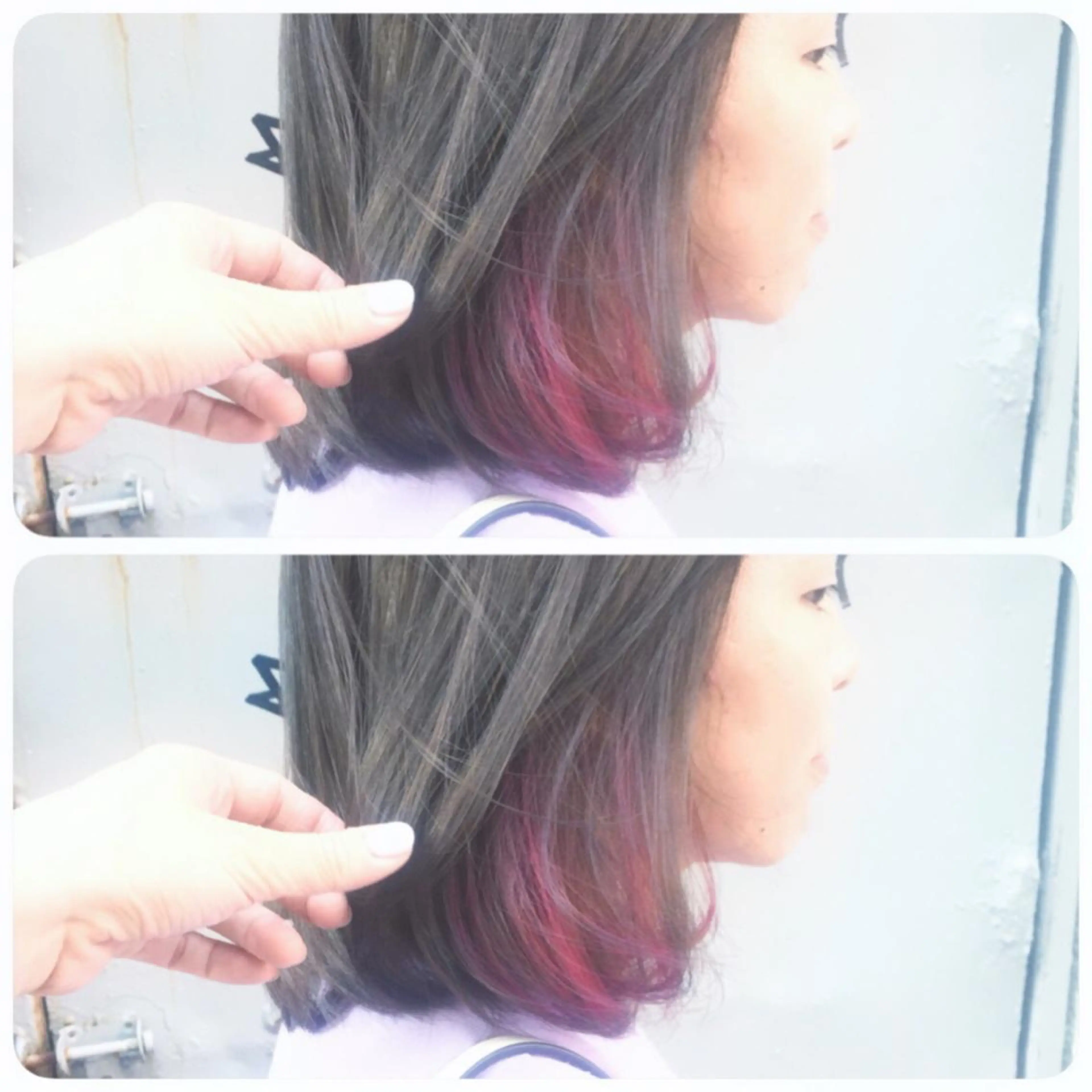 ミディアム カラー カット ヘアカラー 井上 美奈子のヘアスタイル