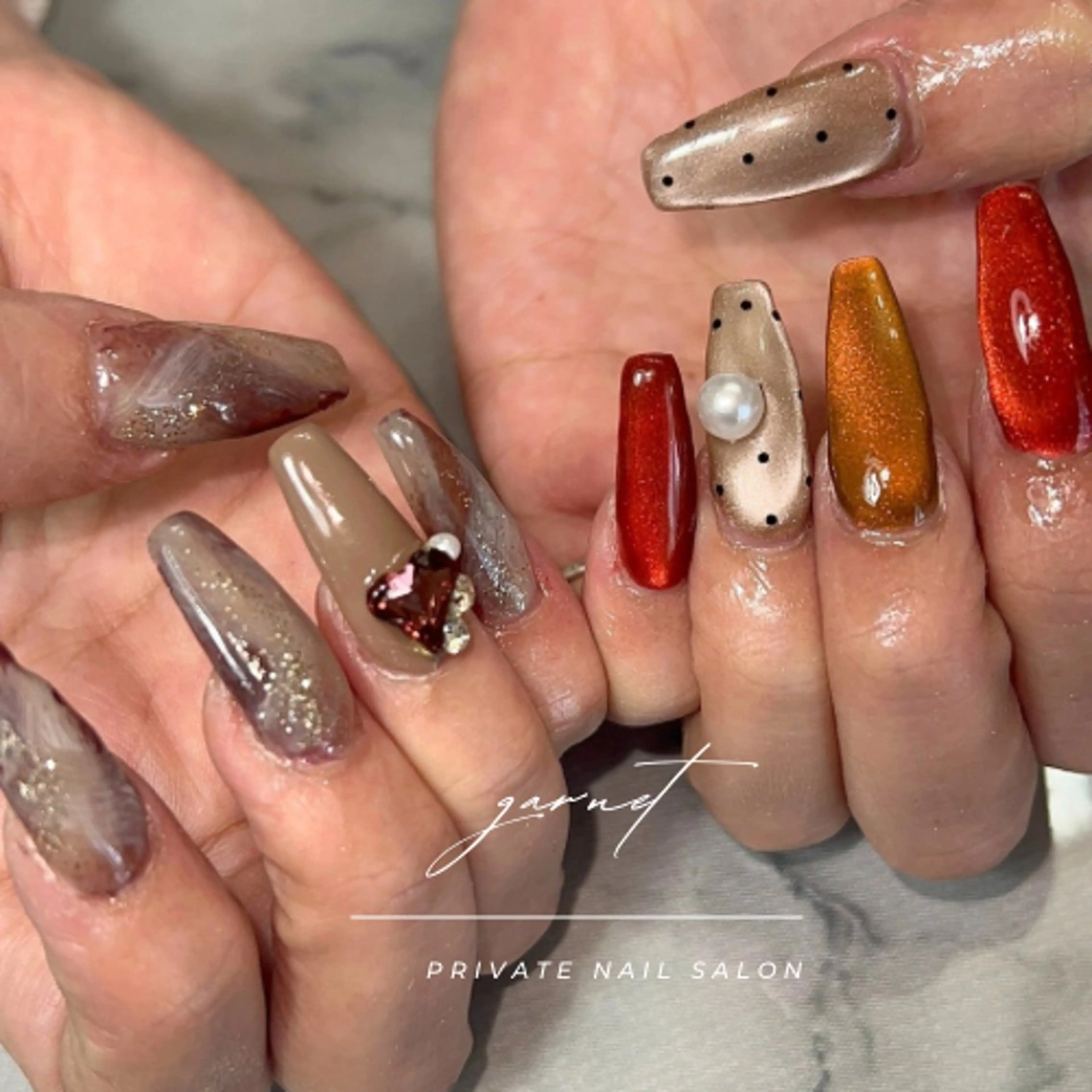 ネイル ハンドネイル Garnet nailのネイルデザイン