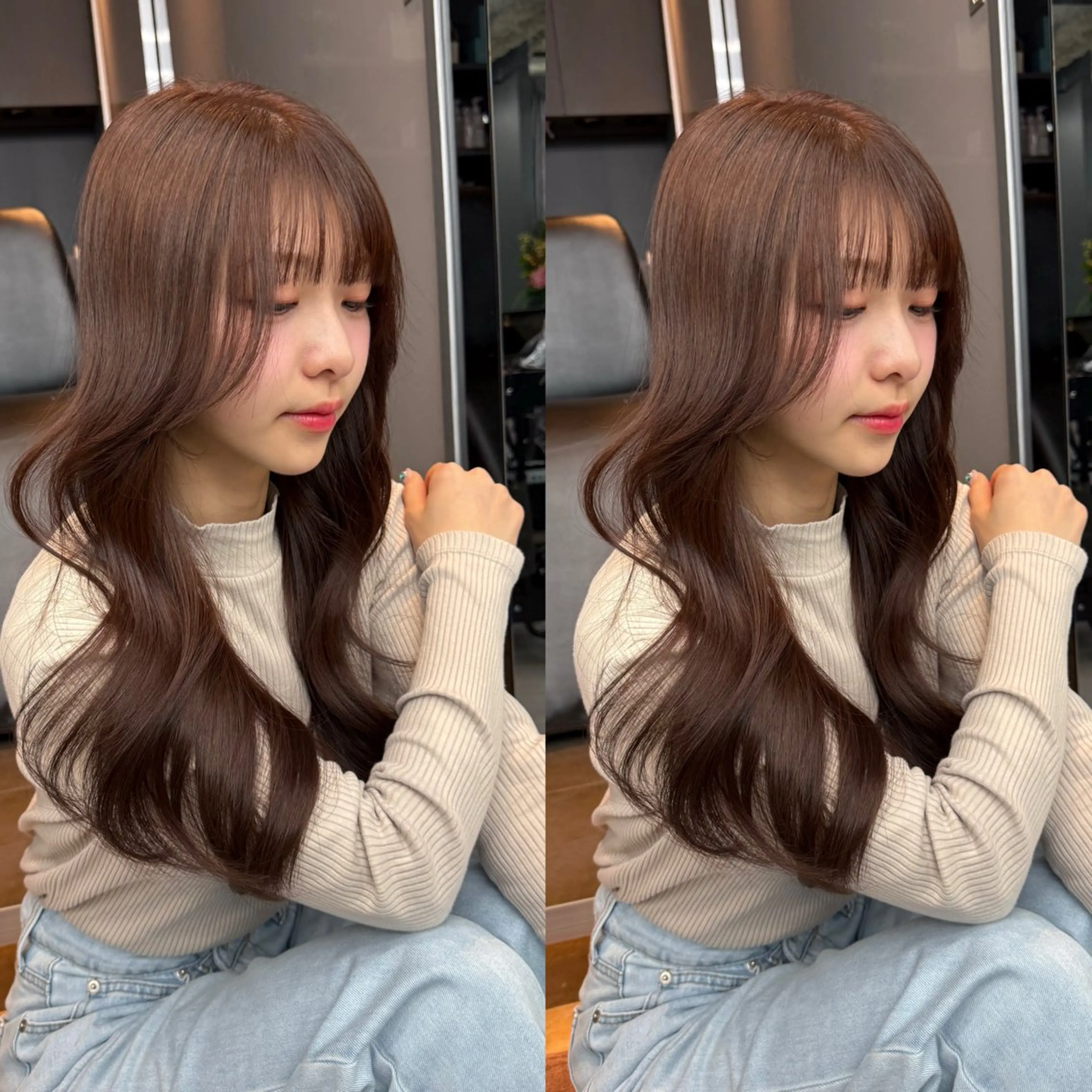 🉐大特価⭐️新規限定🤍12月限定🤍暖色系・透明感カラー【人気No.1】カット+カラー+水素髪質改善ULTOWAの写真