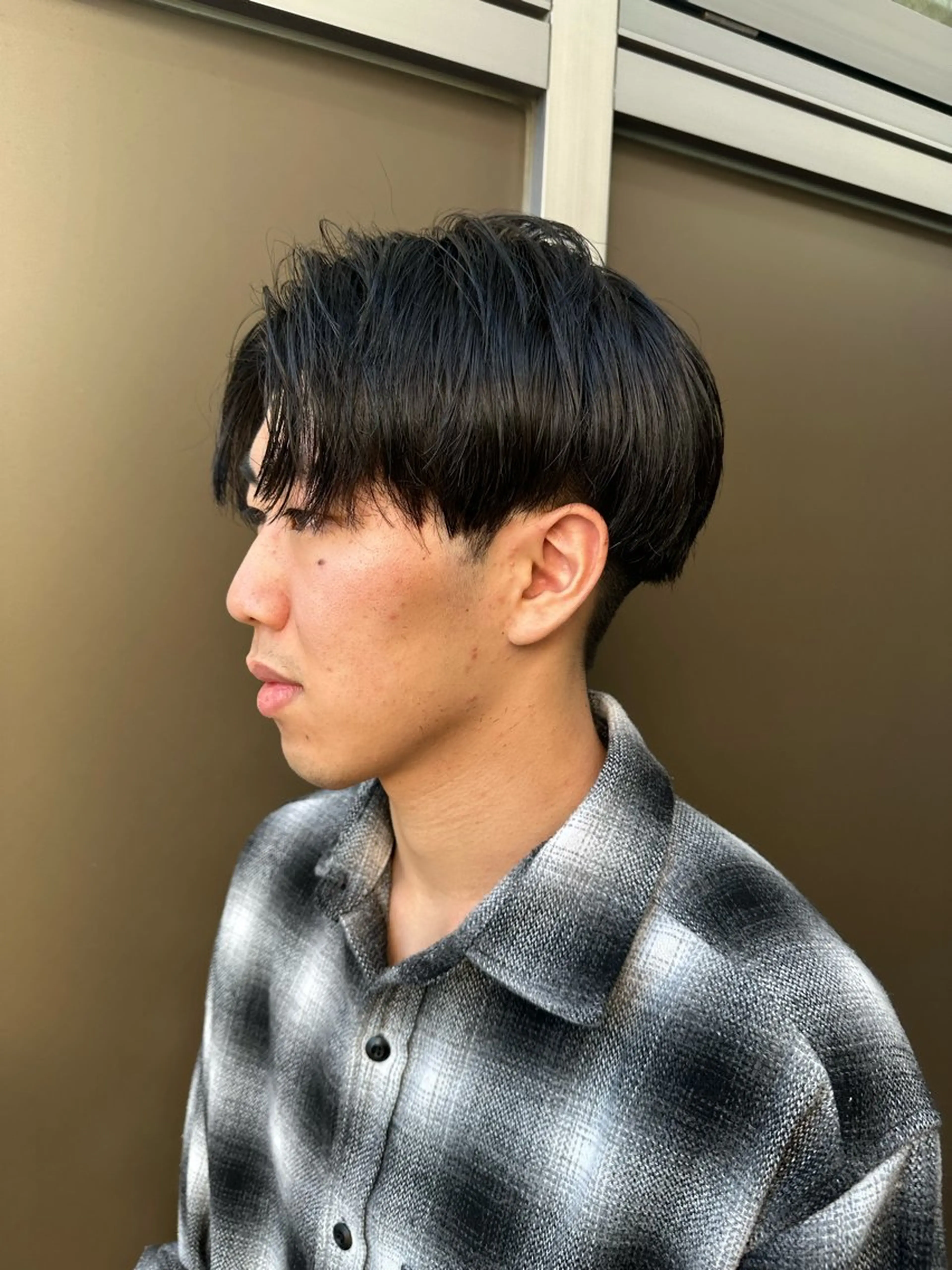 メンズ マッシュ ブリーチカラー /メンズパーマ/陸のヘアスタイル