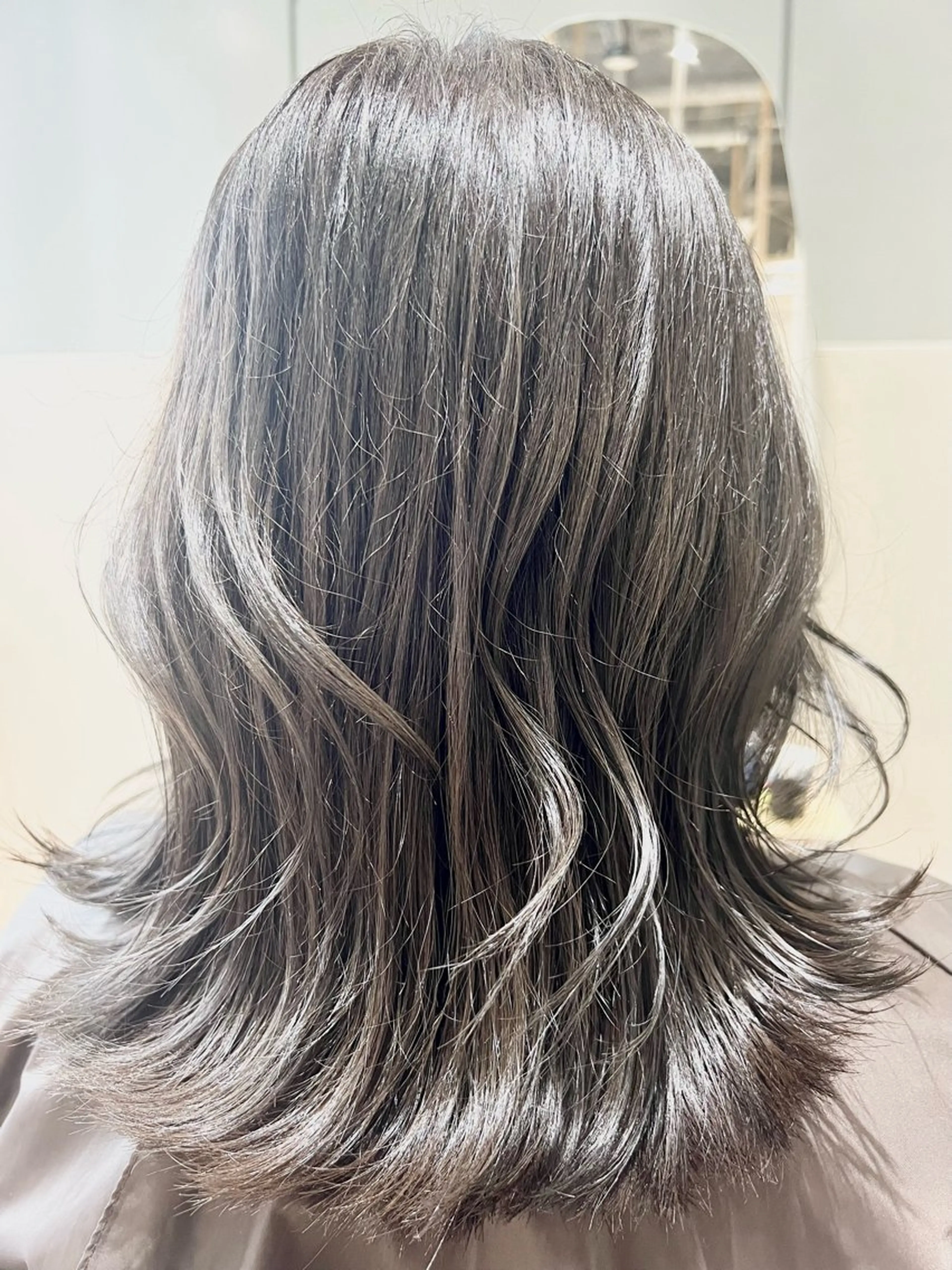 ミディアム カラー アッシュ トリートメント 🐶 Zina川崎 竹下  あい🐶のヘアスタイル